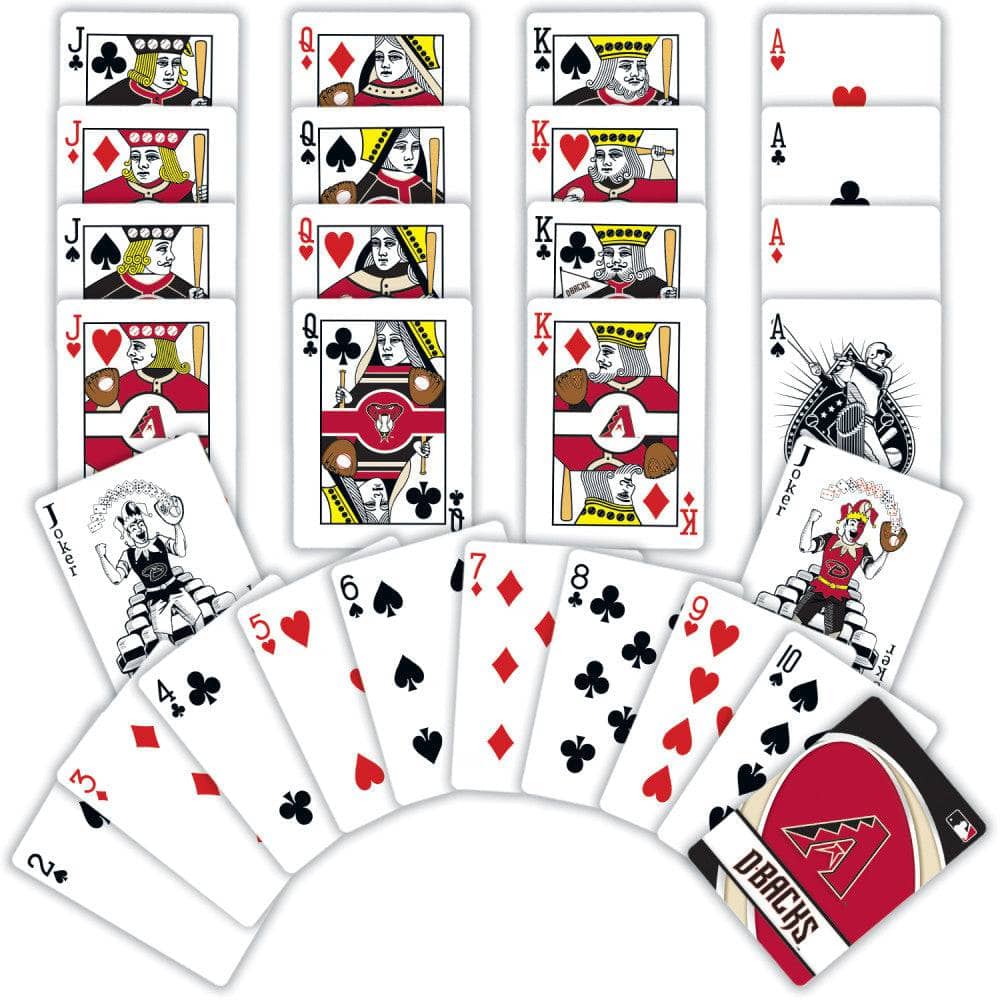 Arizona Diamondbacks Official Playing Cards - 54 Card Deck - Sports Gifts, Sports Memorabilia, Sports Collectibles, Fan Shop