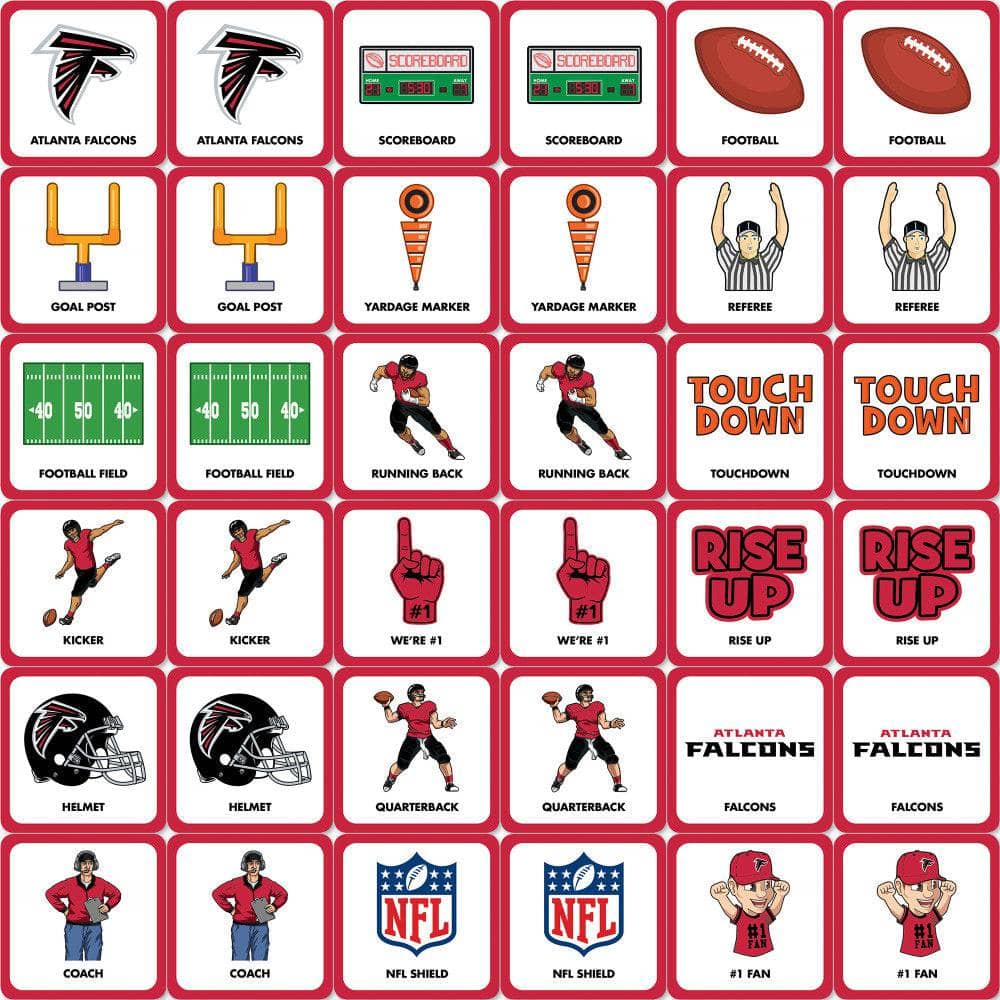 Atlanta Falcons Memory Matching Game - Sports Gifts, Sports Memorabilia, Sports Collectibles, Fan Shop