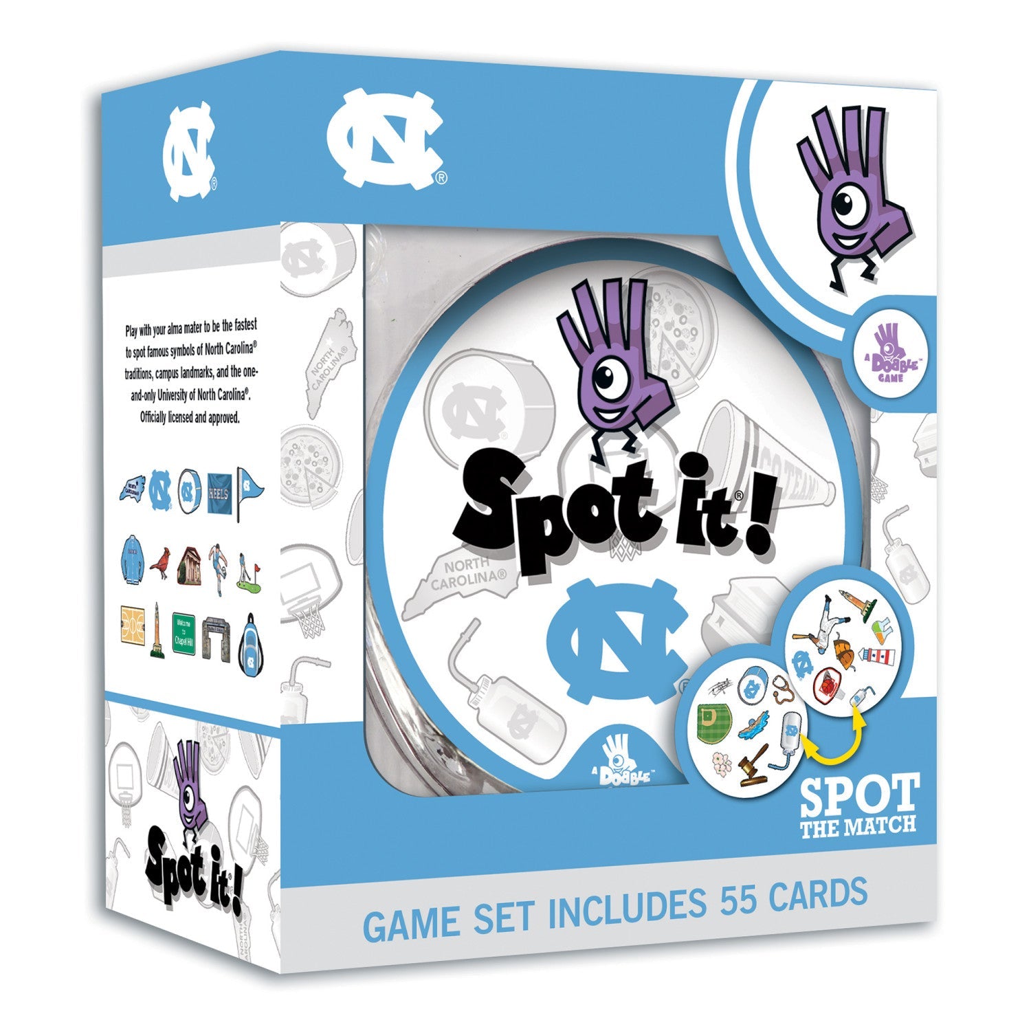 UNC Tar Heels Spot It! Card Game - 757 Sports Collectibles