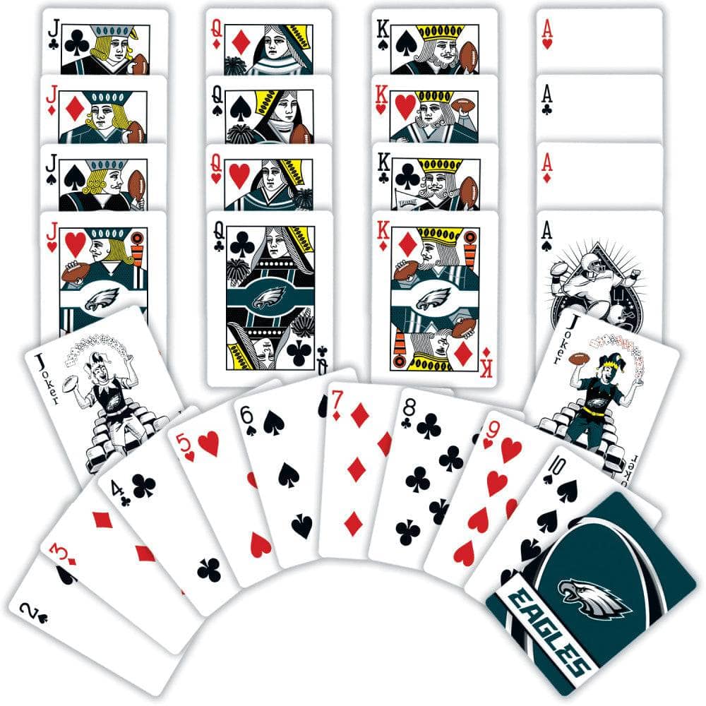 Philadelphia Eagles 54-Card Deck Playing Cards - Sports Gifts, Sports Memorabilia, Sports Collectibles, Fan Shop
