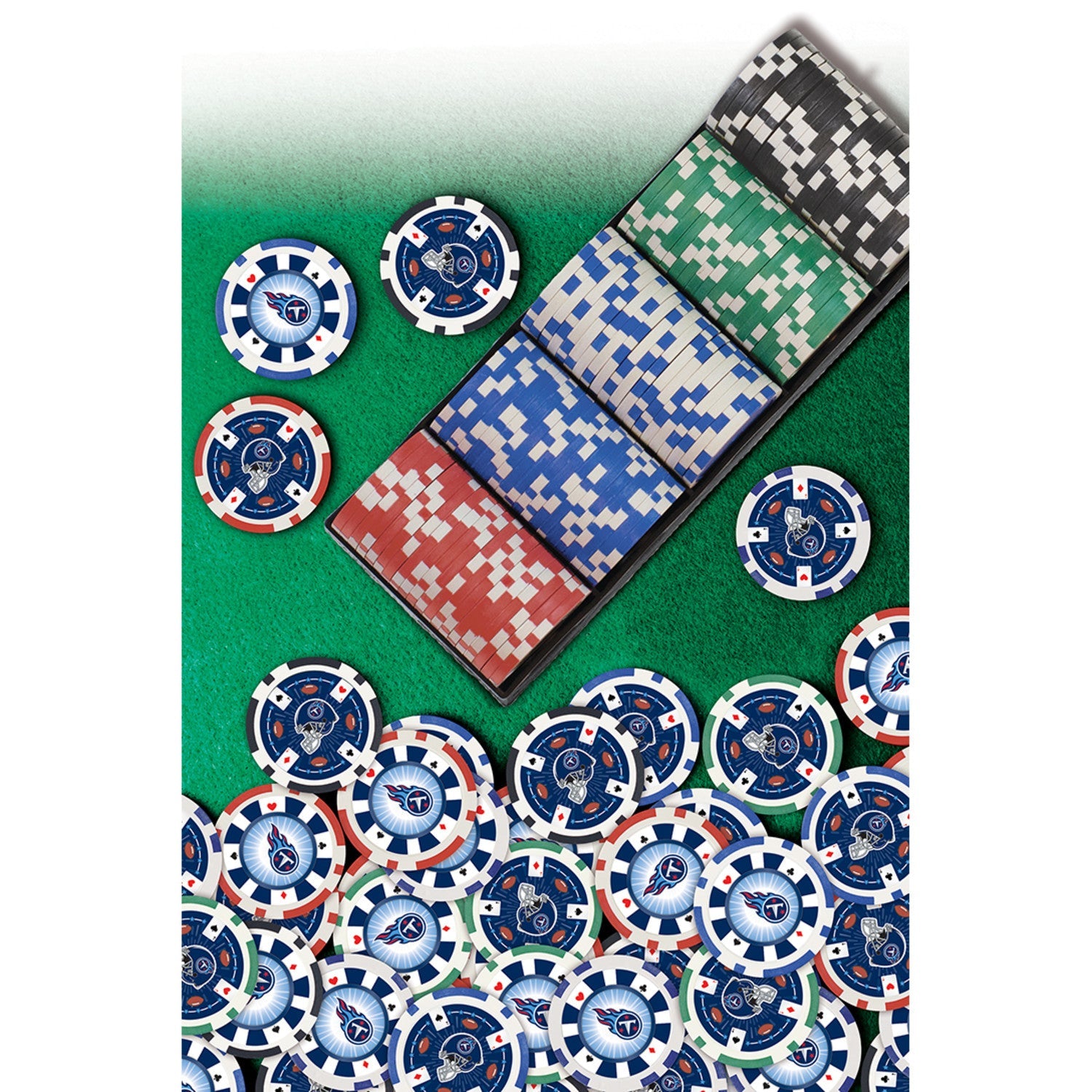 Tennessee Titans 100 Piece Poker Chips - 757 Sports Collectibles