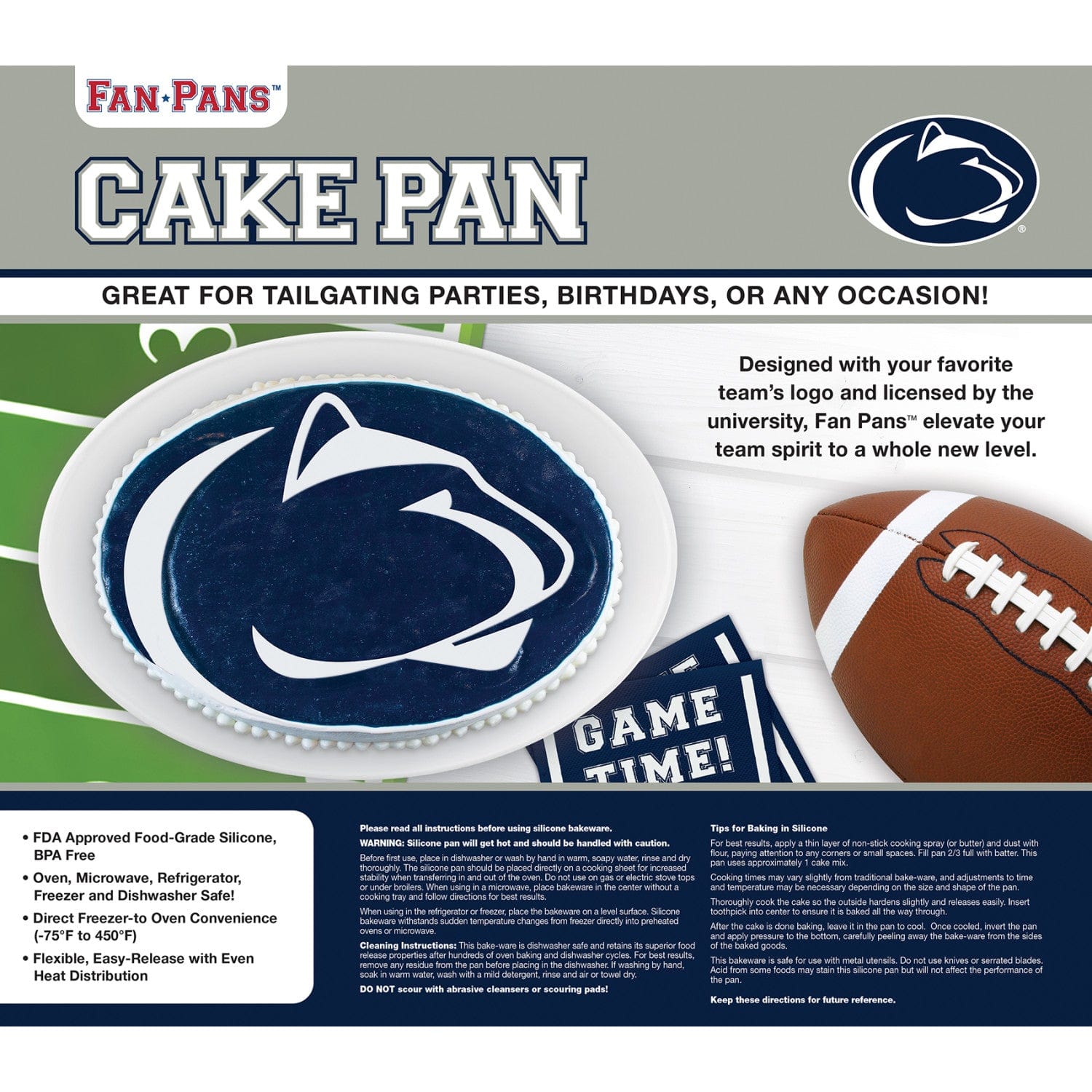 Penn State Nittany Lions Officially Licensed Cake Pan