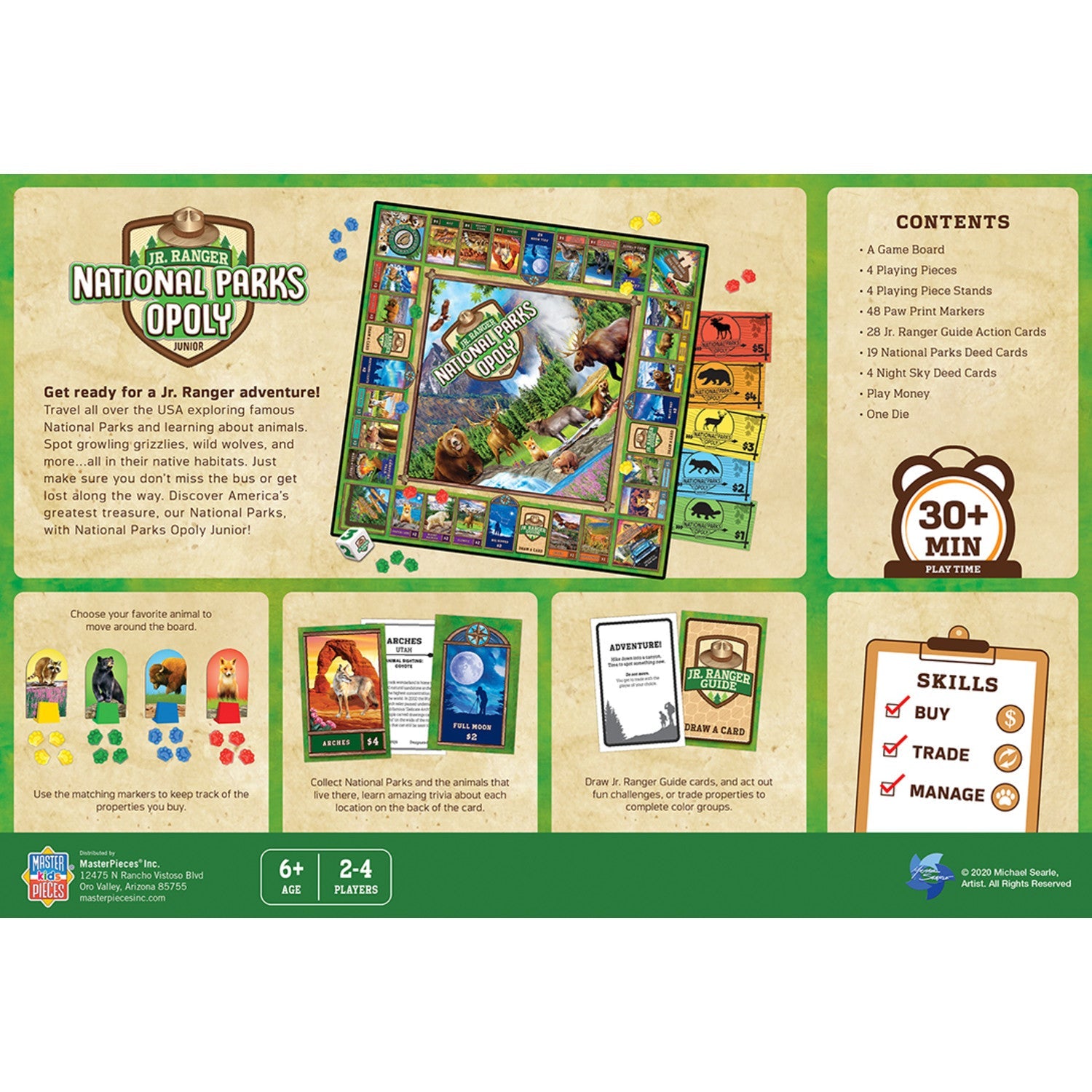 Jr. Ranger - National Parks Opoly Junior - 757 Sports Collectibles