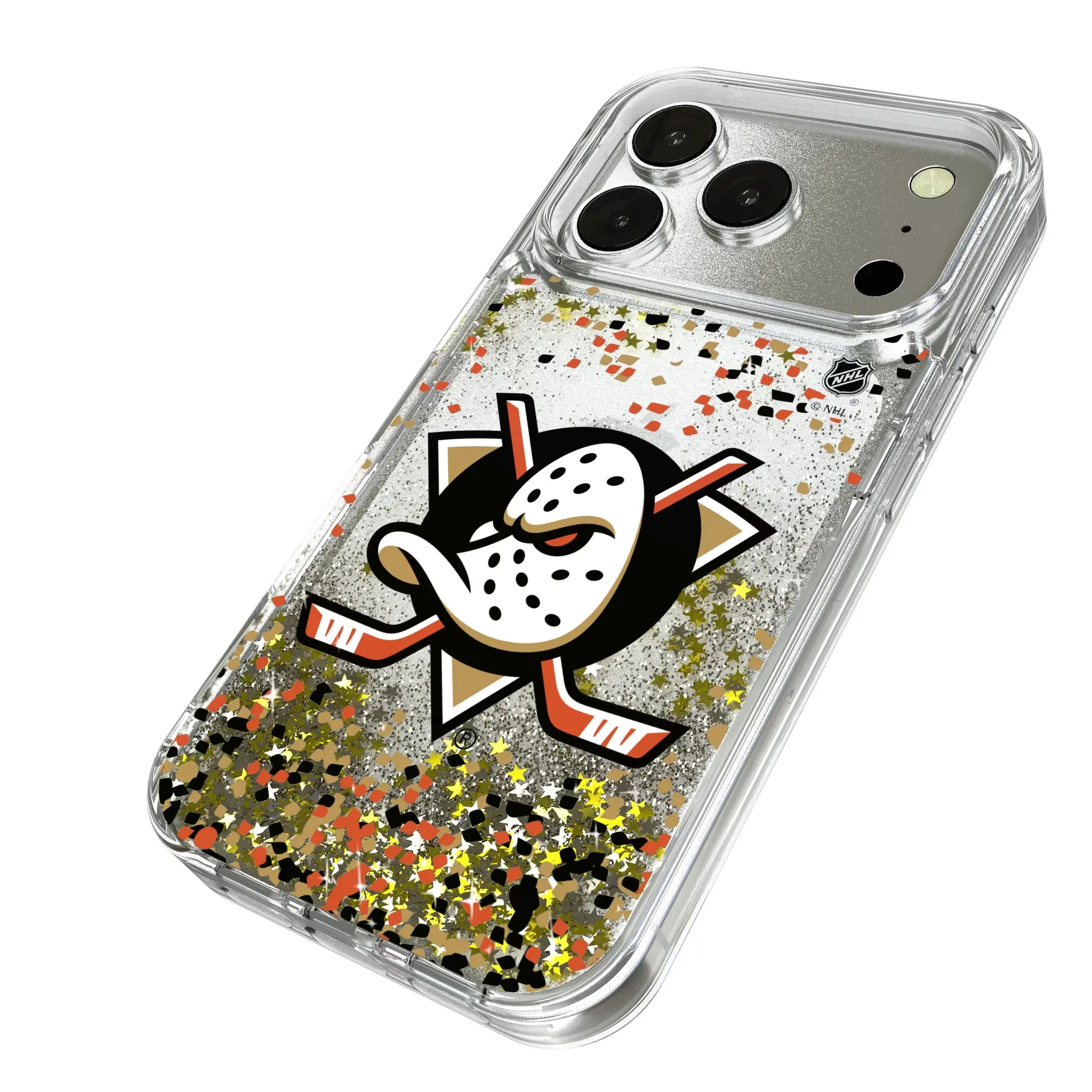 Anaheim Ducks Confetti Glitter Phone Case