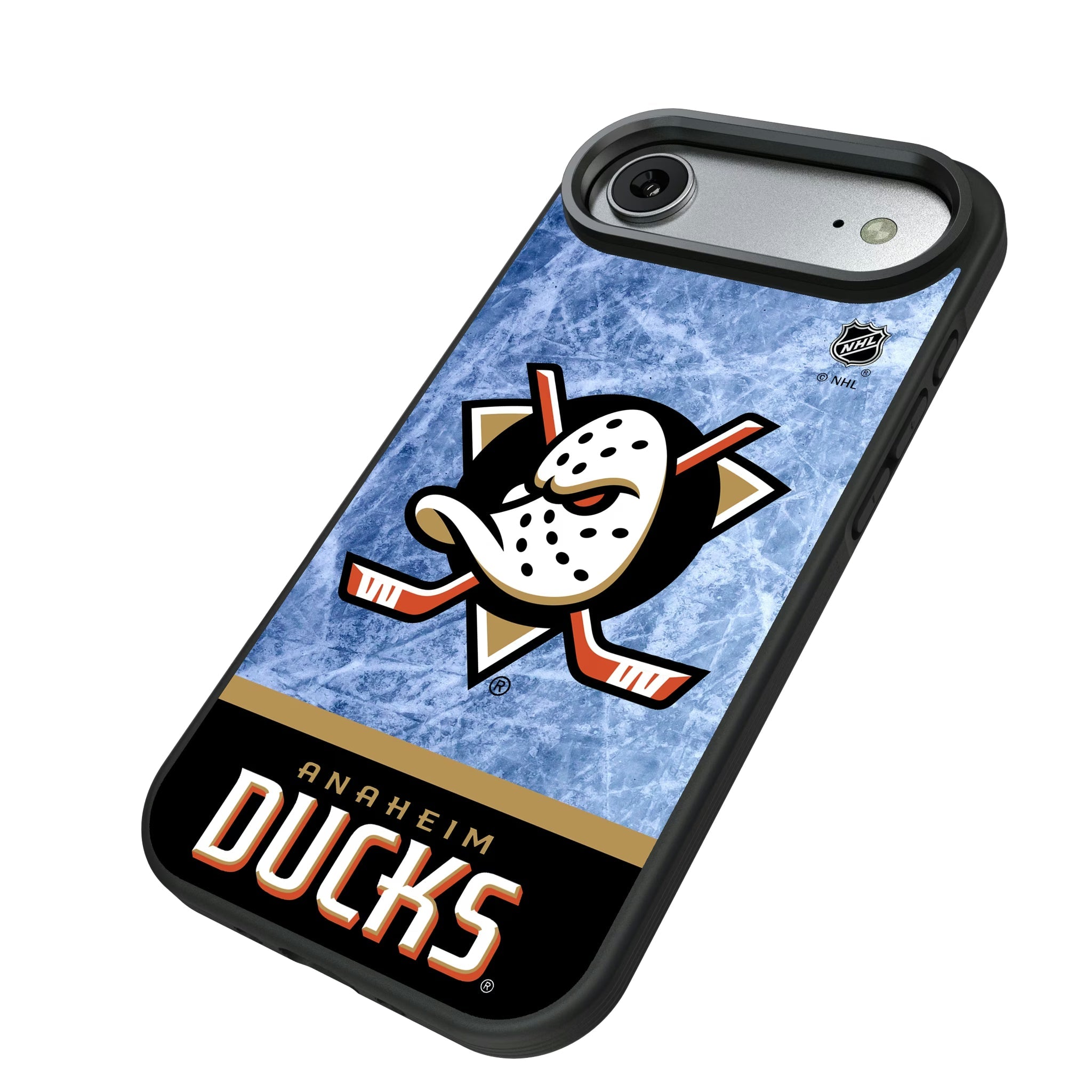 Anaheim Ducks Ice Wordmark Bump Phone Case - Sports Gifts, Sports Memorabilia, Sports Collectibles, Fan Shop