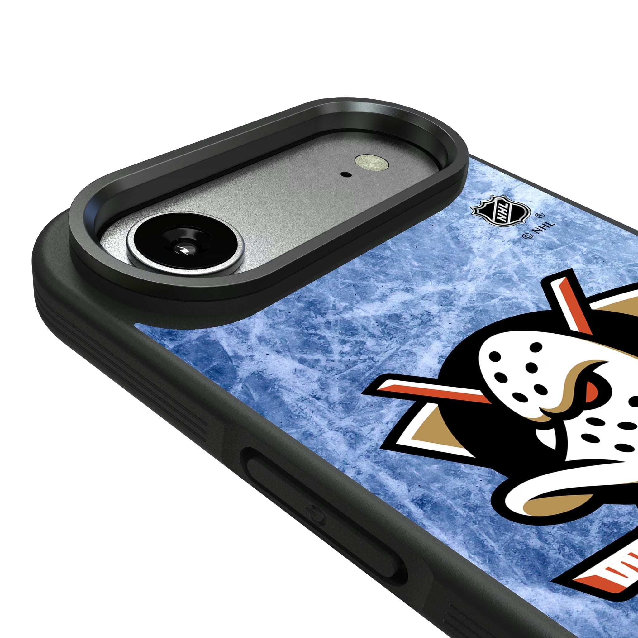 Anaheim Ducks Ice Wordmark Bump Phone Case - Sports Gifts, Sports Memorabilia, Sports Collectibles, Fan Shop