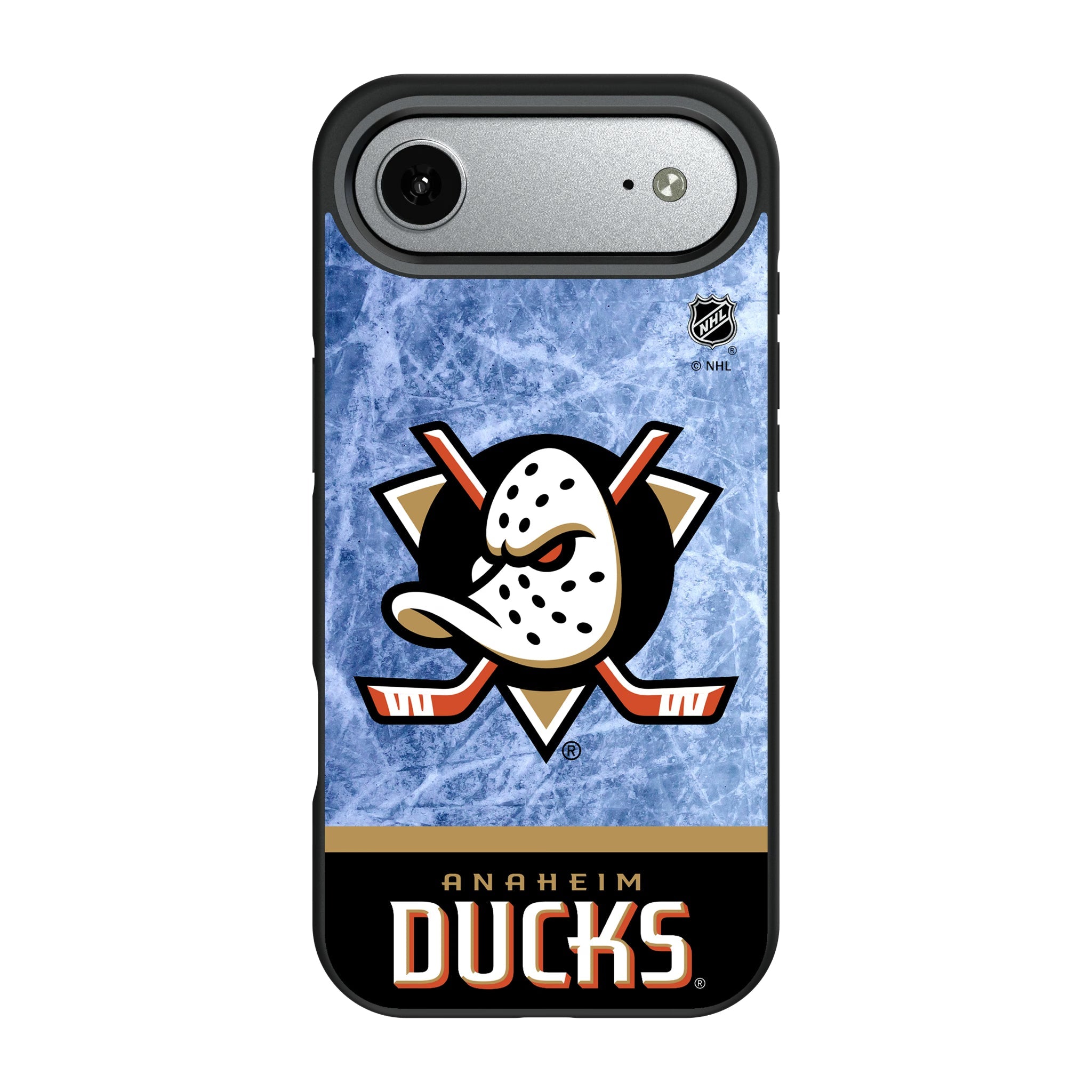 Anaheim Ducks Ice Wordmark Bump Phone Case - Sports Gifts, Sports Memorabilia, Sports Collectibles, Fan Shop