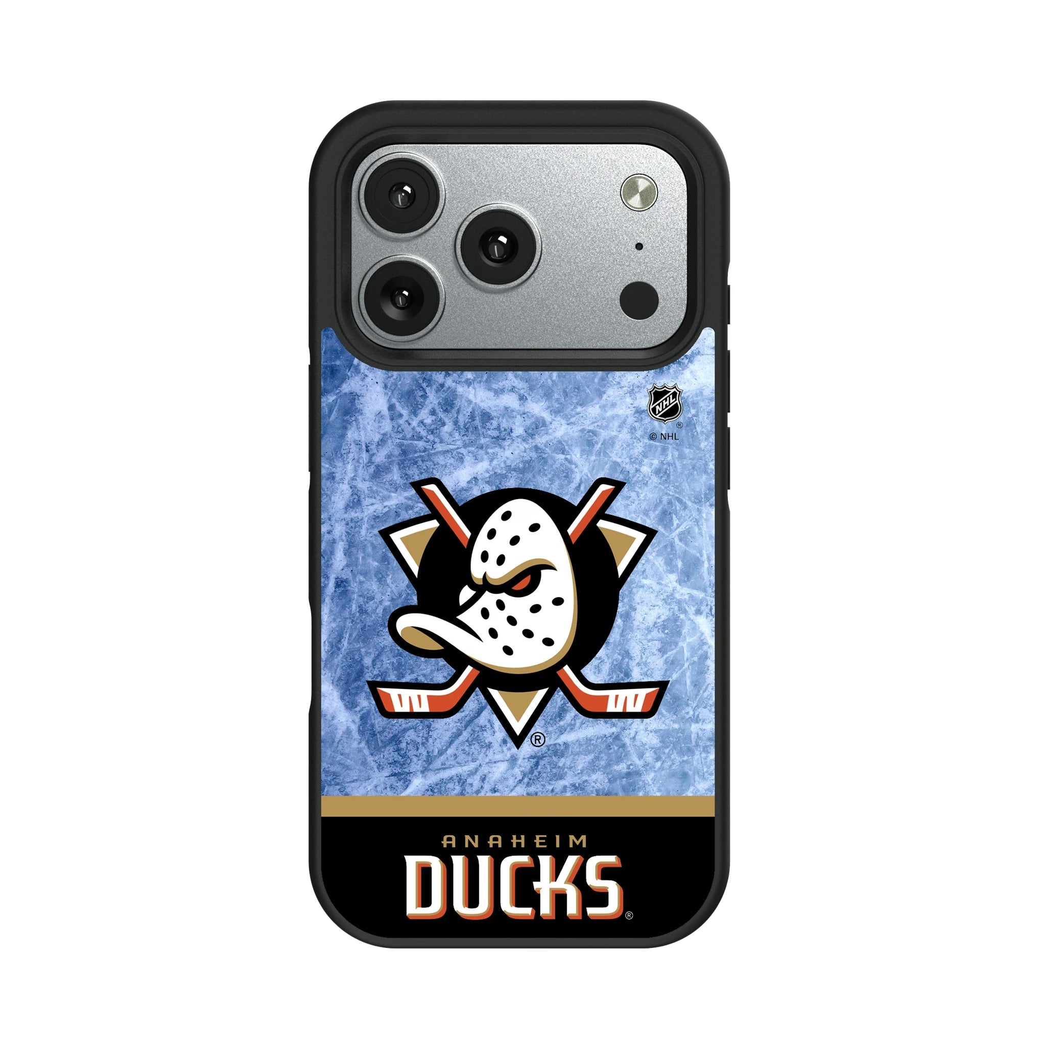 Anaheim Ducks Ice Wordmark Bump Phone Case - Sports Gifts, Sports Memorabilia, Sports Collectibles, Fan Shop