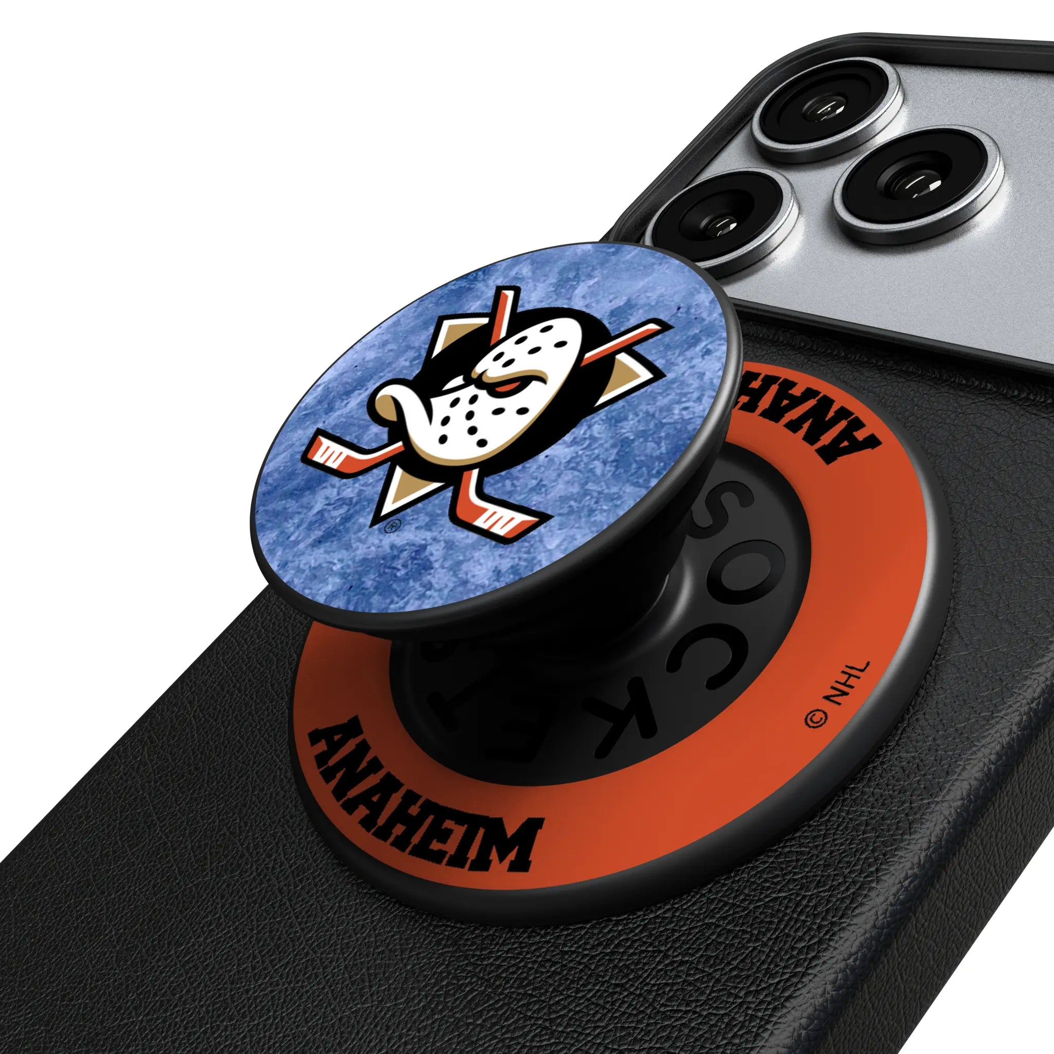 Anaheim Ducks Ice Wordmark PopSockets Magnetic Phone Grip and Stand