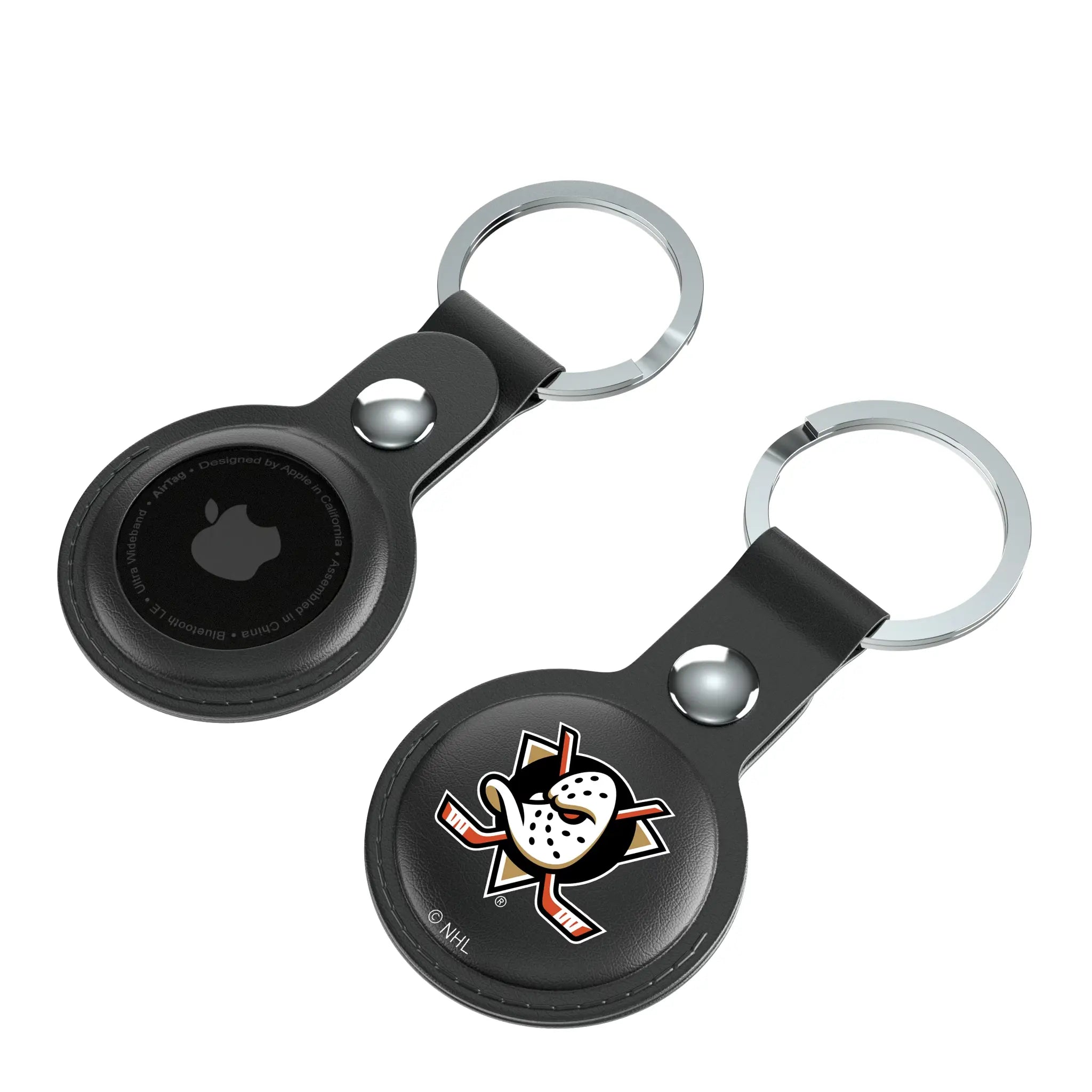 Anaheim Ducks Insignia Black Airtag Holder 2-Pack