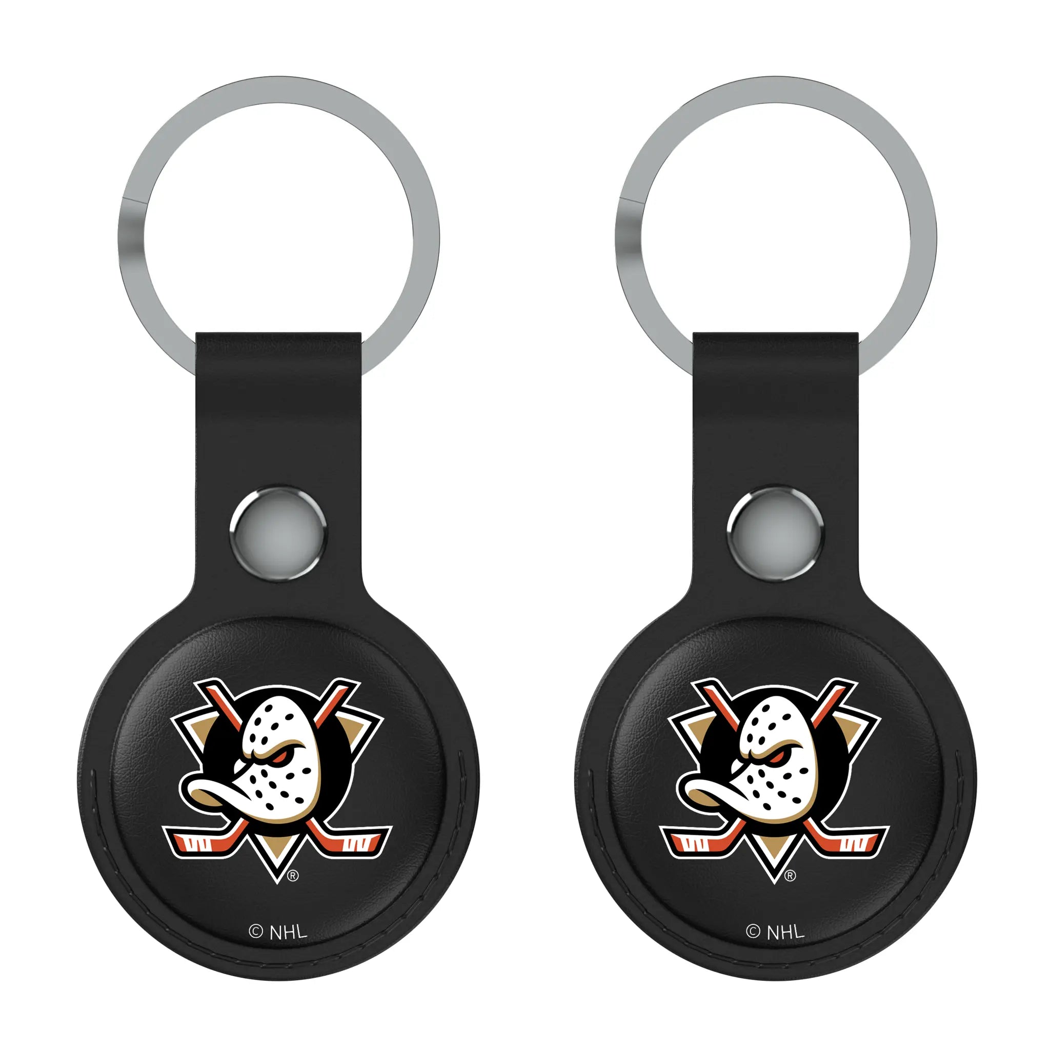 Anaheim Ducks Insignia Black Airtag Holder 2-Pack