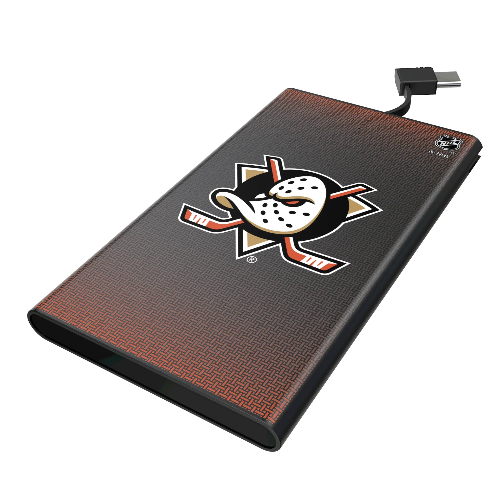 Anaheim Ducks Linen 5000mAh Flat Powerbank