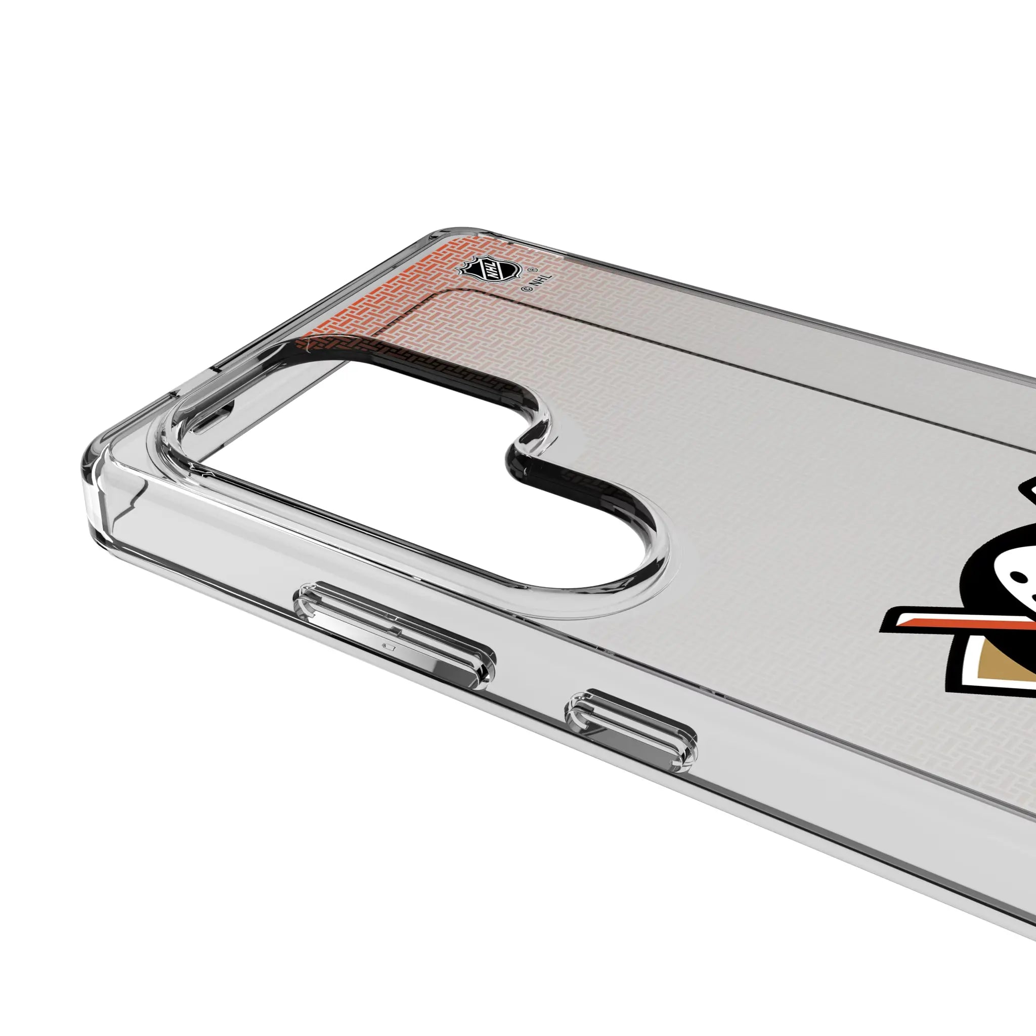 Anaheim Ducks Linen Clear Phone Case for Samsung Galaxy