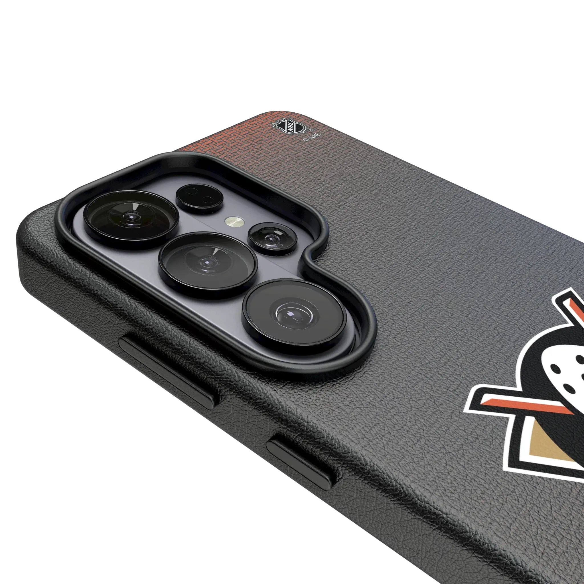 Anaheim Ducks Linen MagSafe Compatible Phone Case for Samsung Galaxy