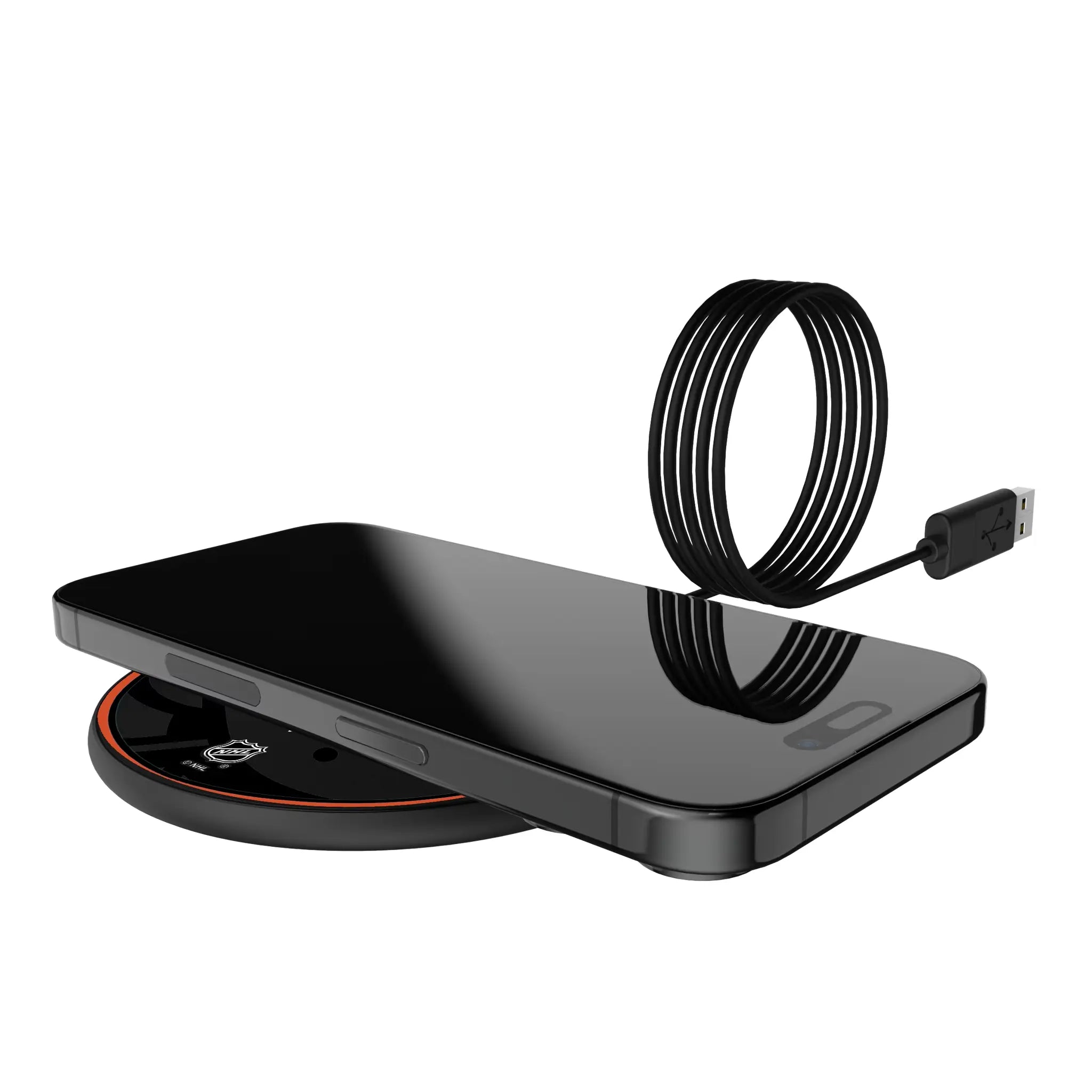Anaheim Ducks Monocolor Tilt 15-Watt Wireless Charger