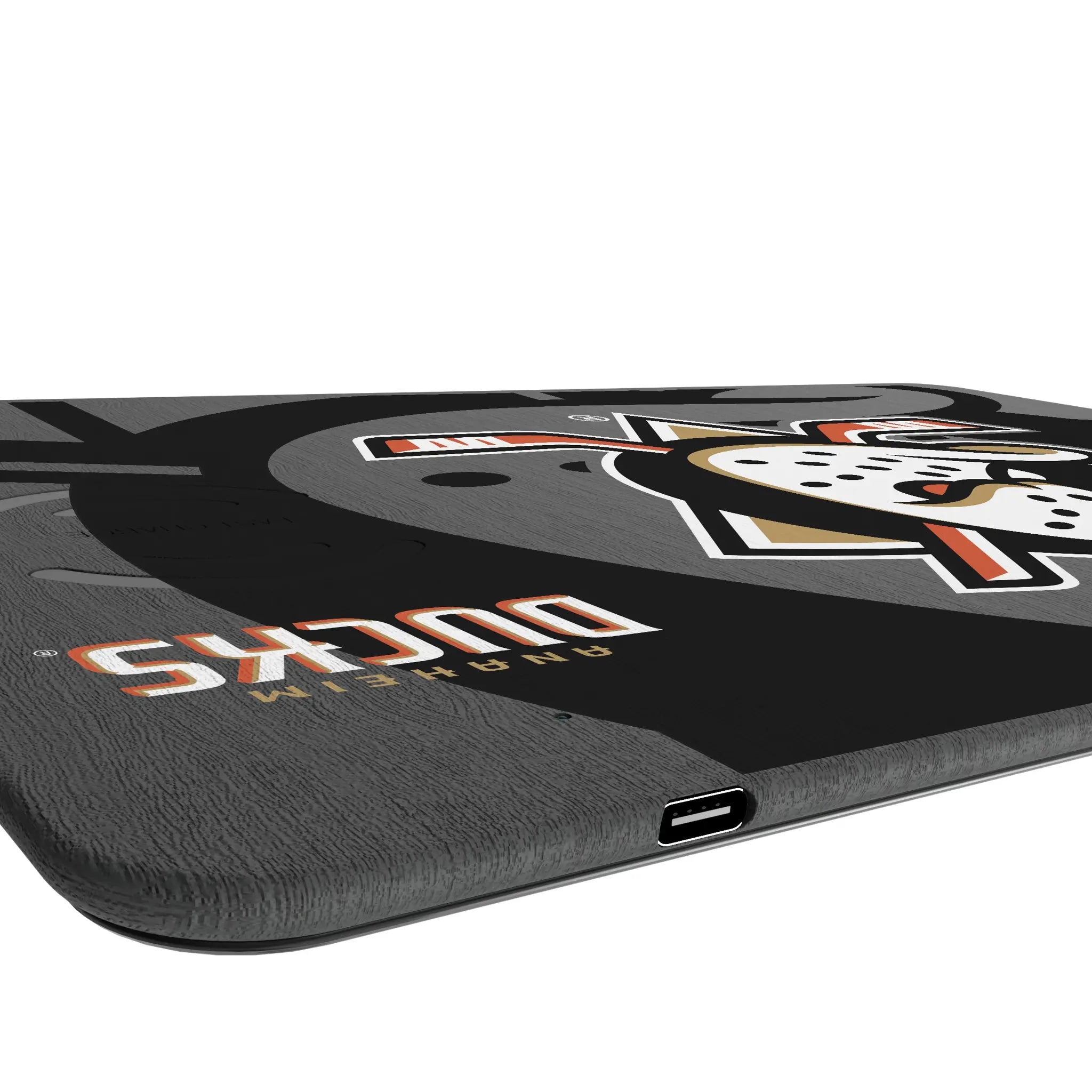 Anaheim Ducks Monocolor Tilt 15-Watt Wireless Charger and Mouse Pad