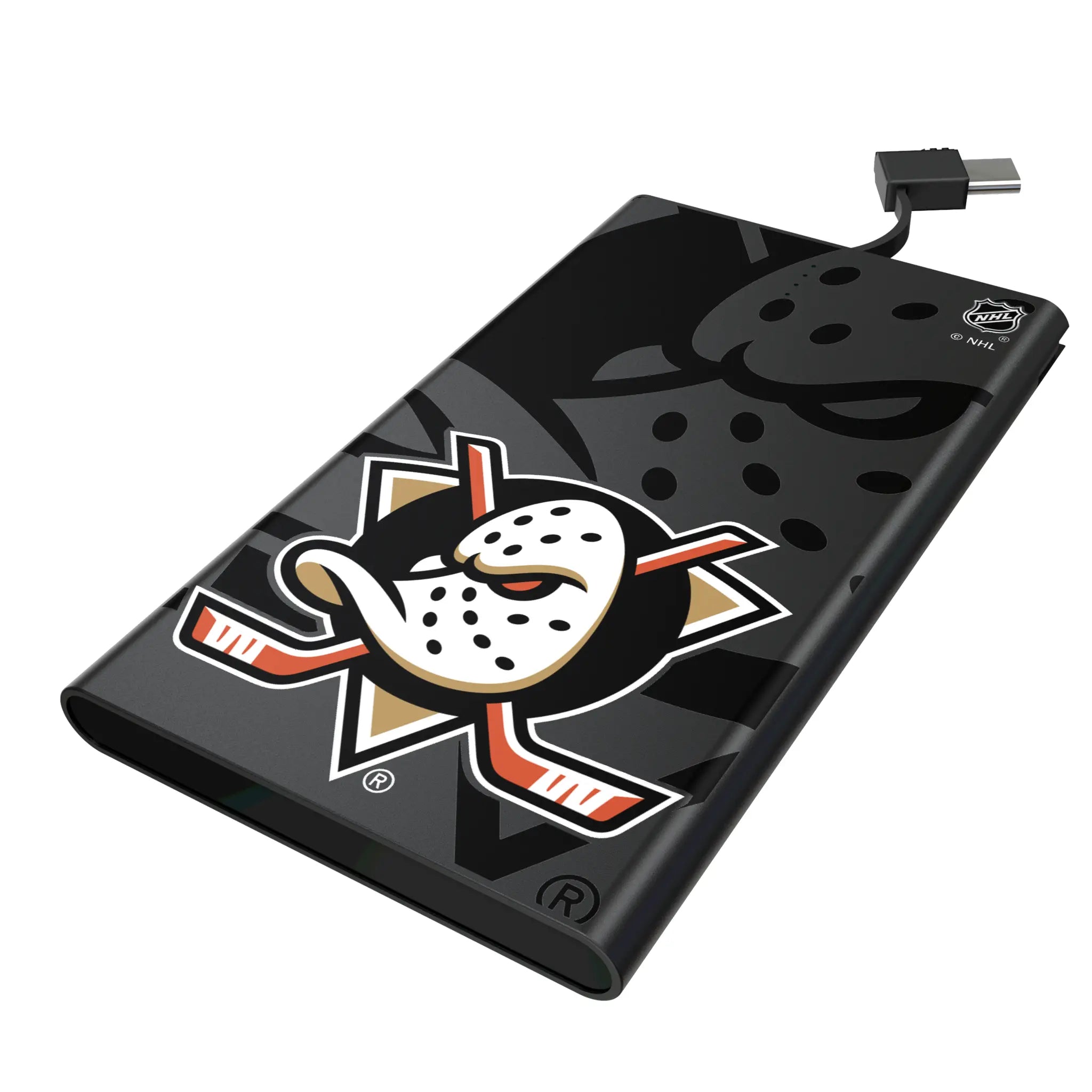 Anaheim Ducks Monocolor Tilt 5000mAh Flat Powerbank