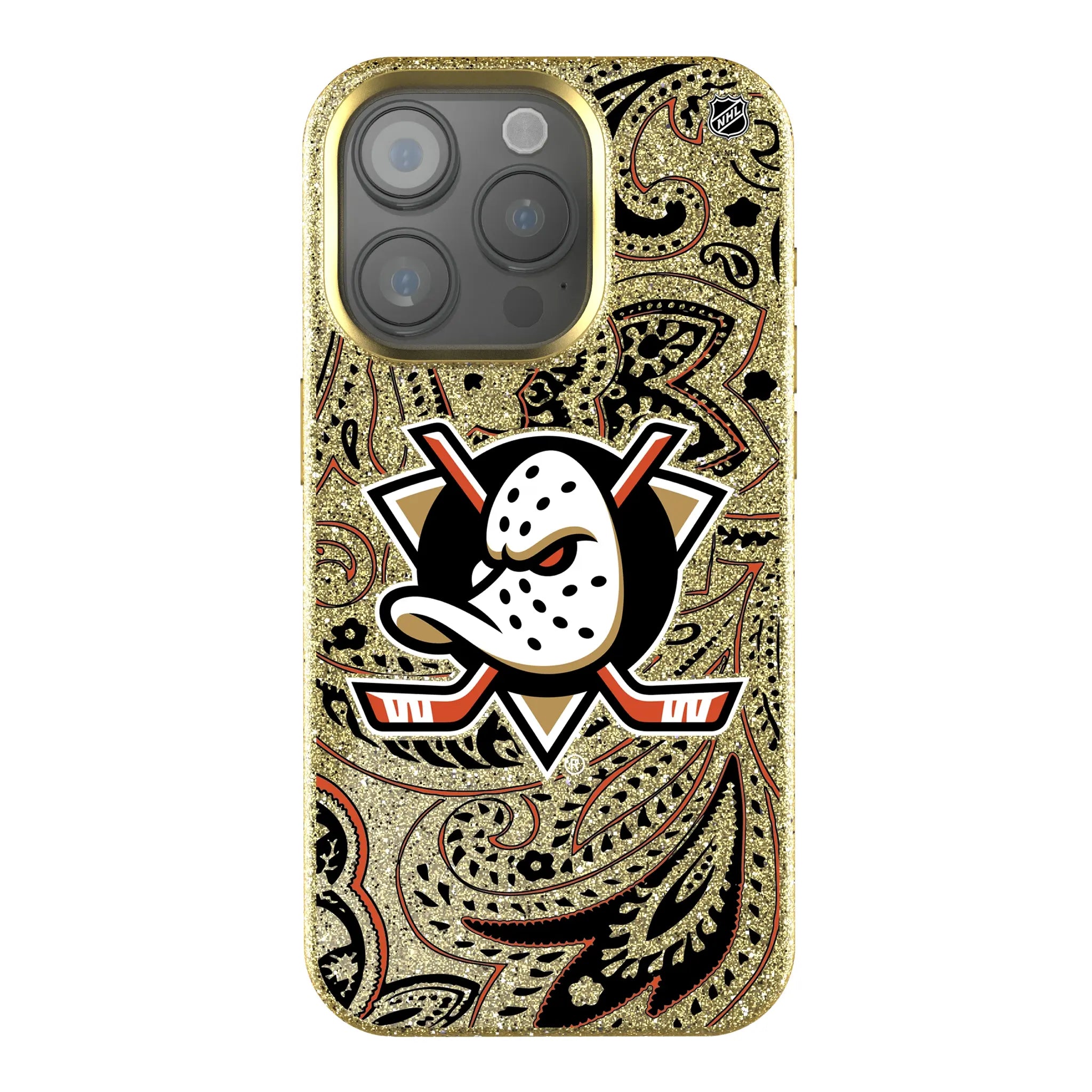Anaheim Ducks Paisley Bling Phone Case