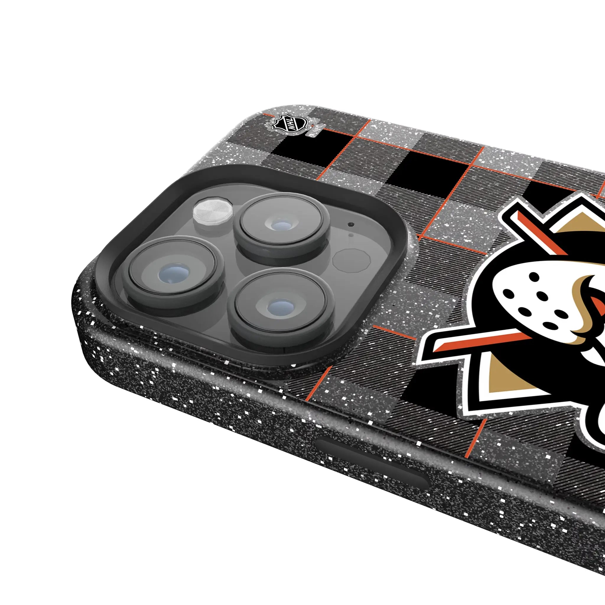 Anaheim Ducks Plaid Bling Phone Case