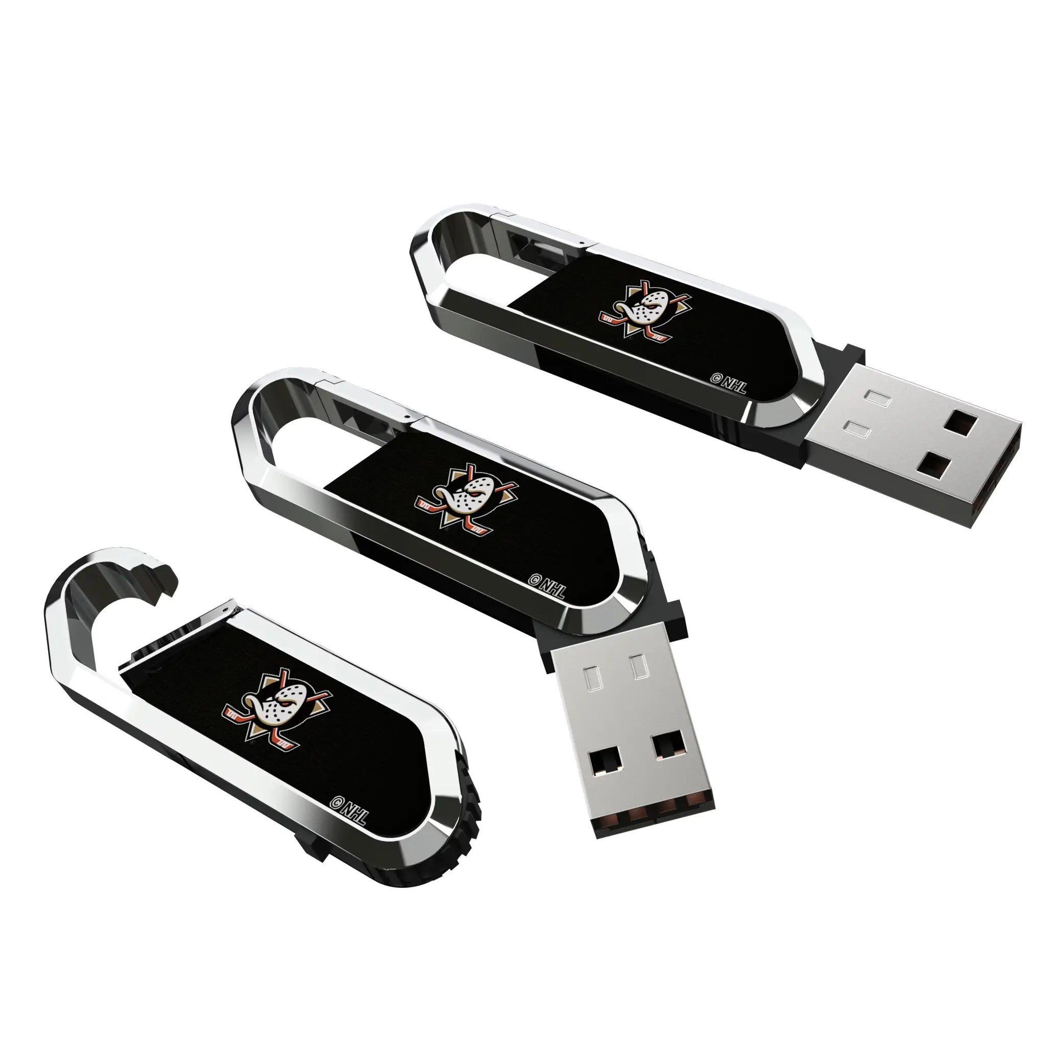 Anaheim Ducks Solid USB 32GB Clip Style Flash Drive
