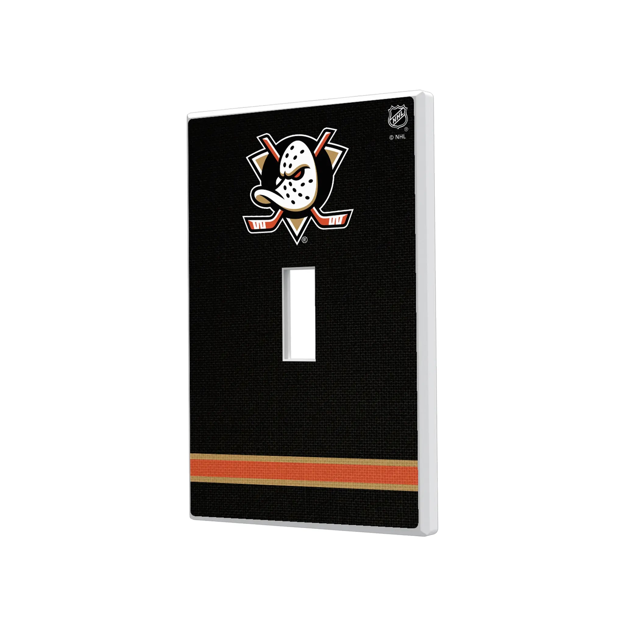 Anaheim Ducks Stripe Hidden-Screw Light Switch Plate