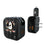 Anaheim Ducks Text Backdrop 2 in 1 USB A/C Charger