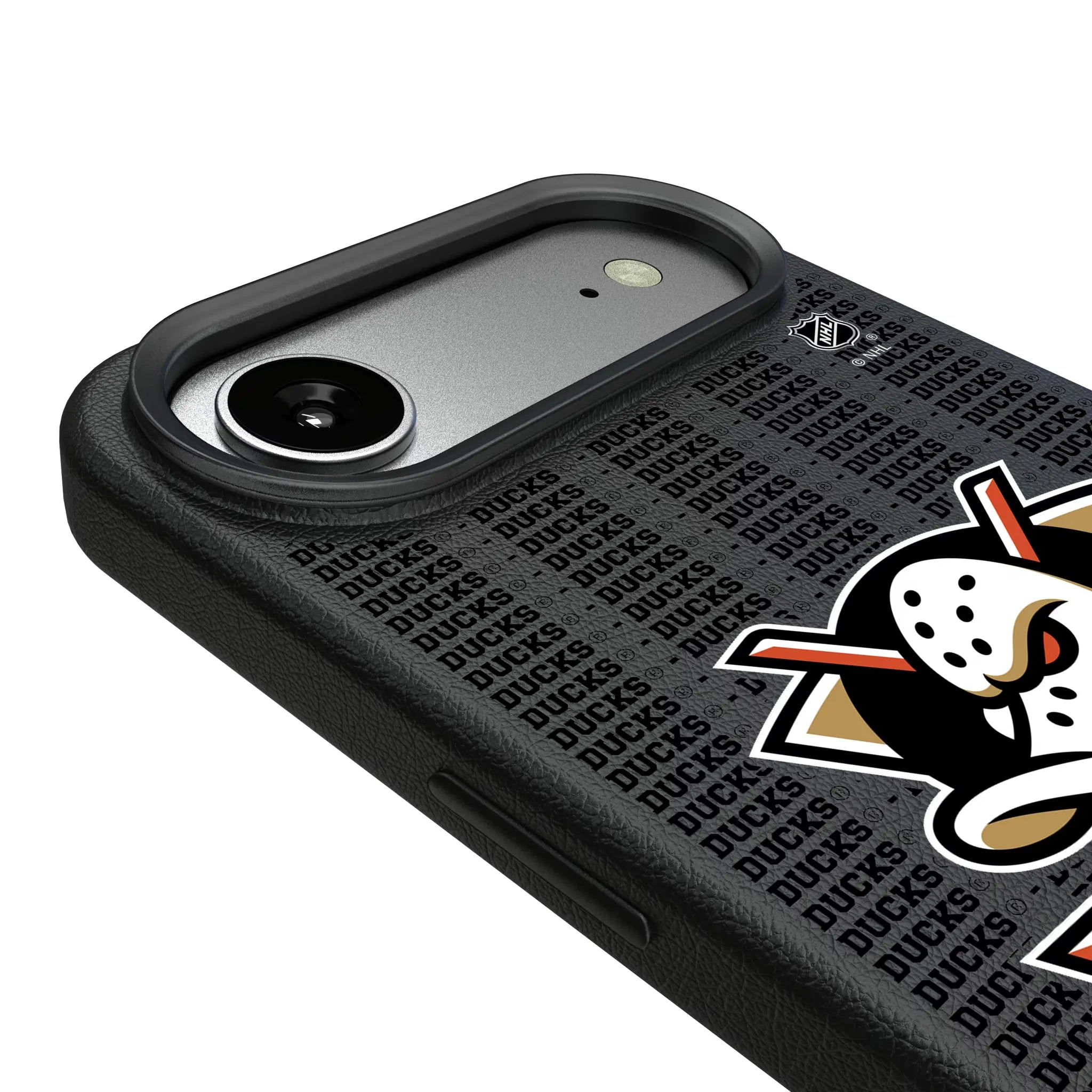 Anaheim Ducks Text Backdrop MagSafe Compatible Phone Case for Apple iPhone