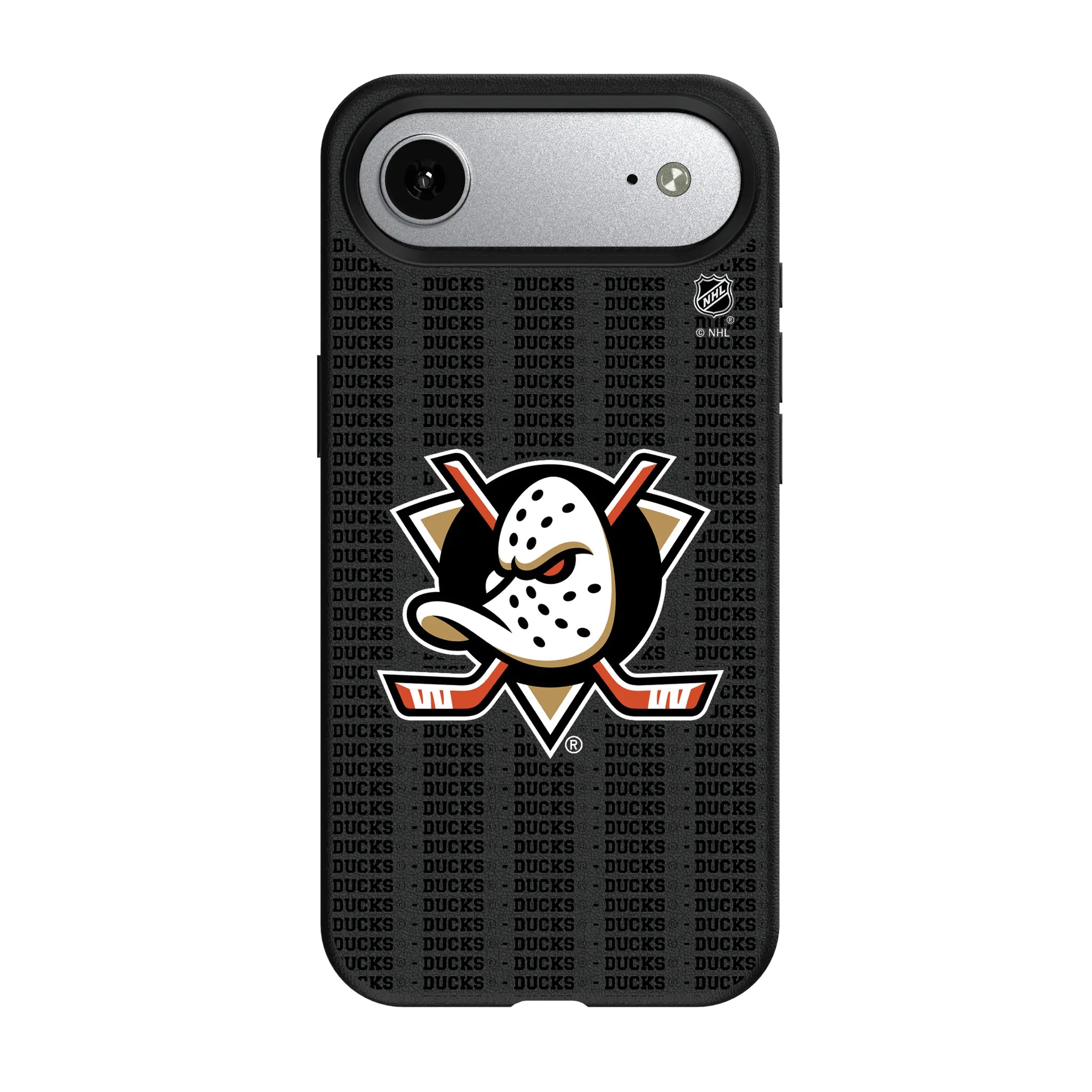 Anaheim Ducks Text Backdrop MagSafe Compatible Phone Case for Apple iPhone