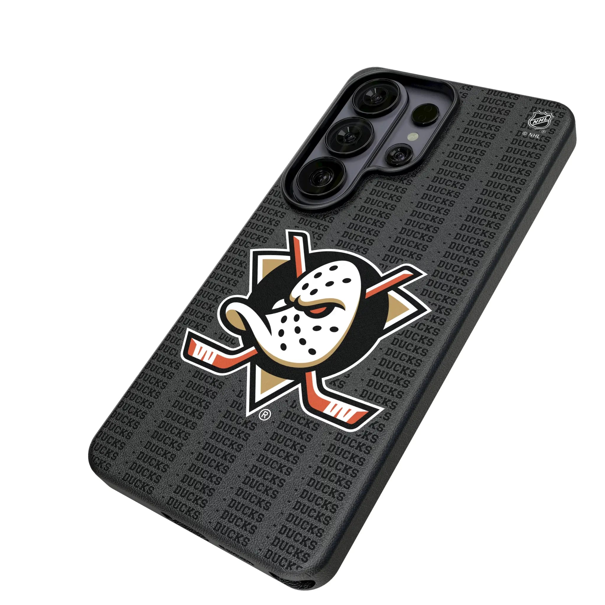 Anaheim Ducks Text Backdrop MagSafe Compatible Phone Case for Samsung Galaxy