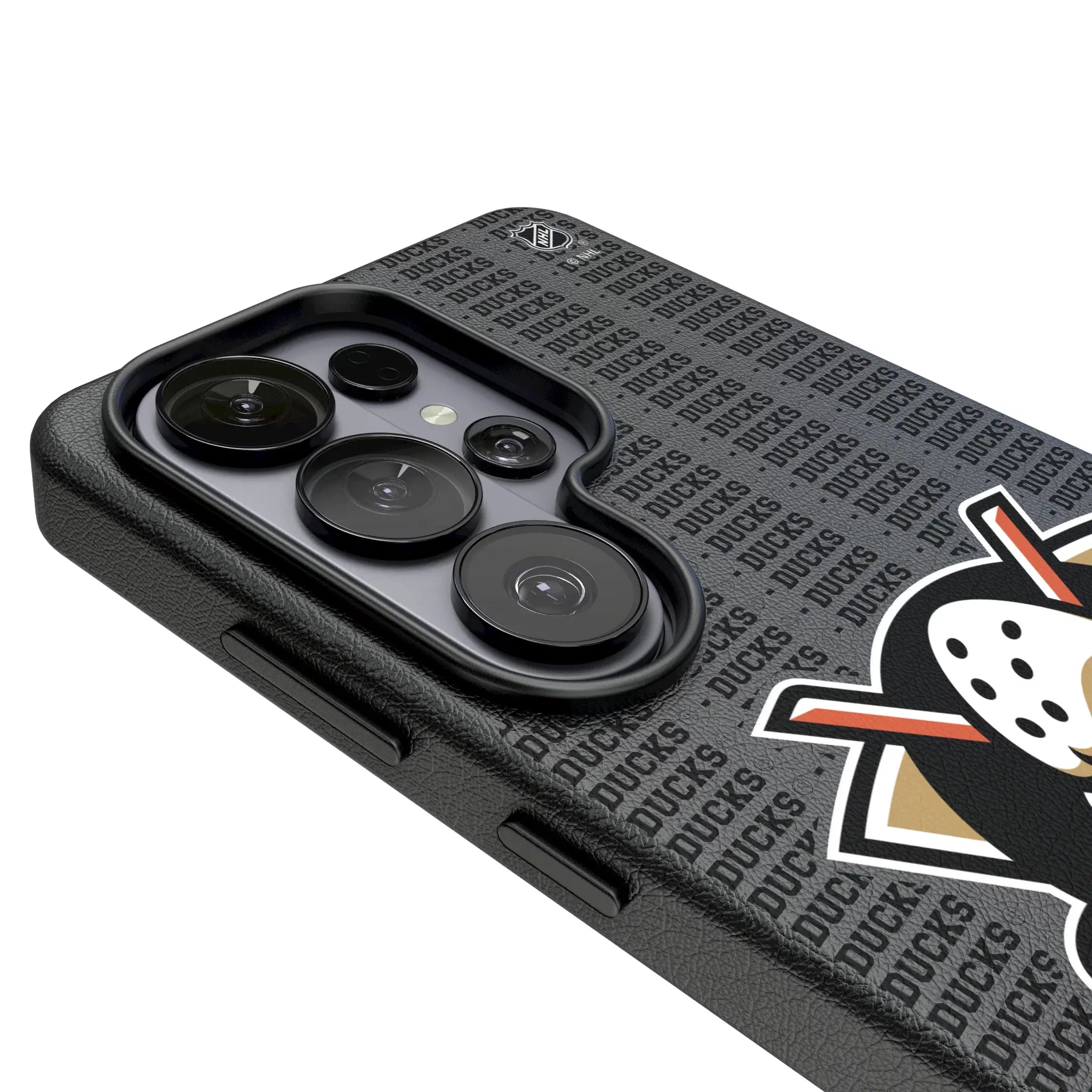 Anaheim Ducks Text Backdrop MagSafe Compatible Phone Case for Samsung Galaxy