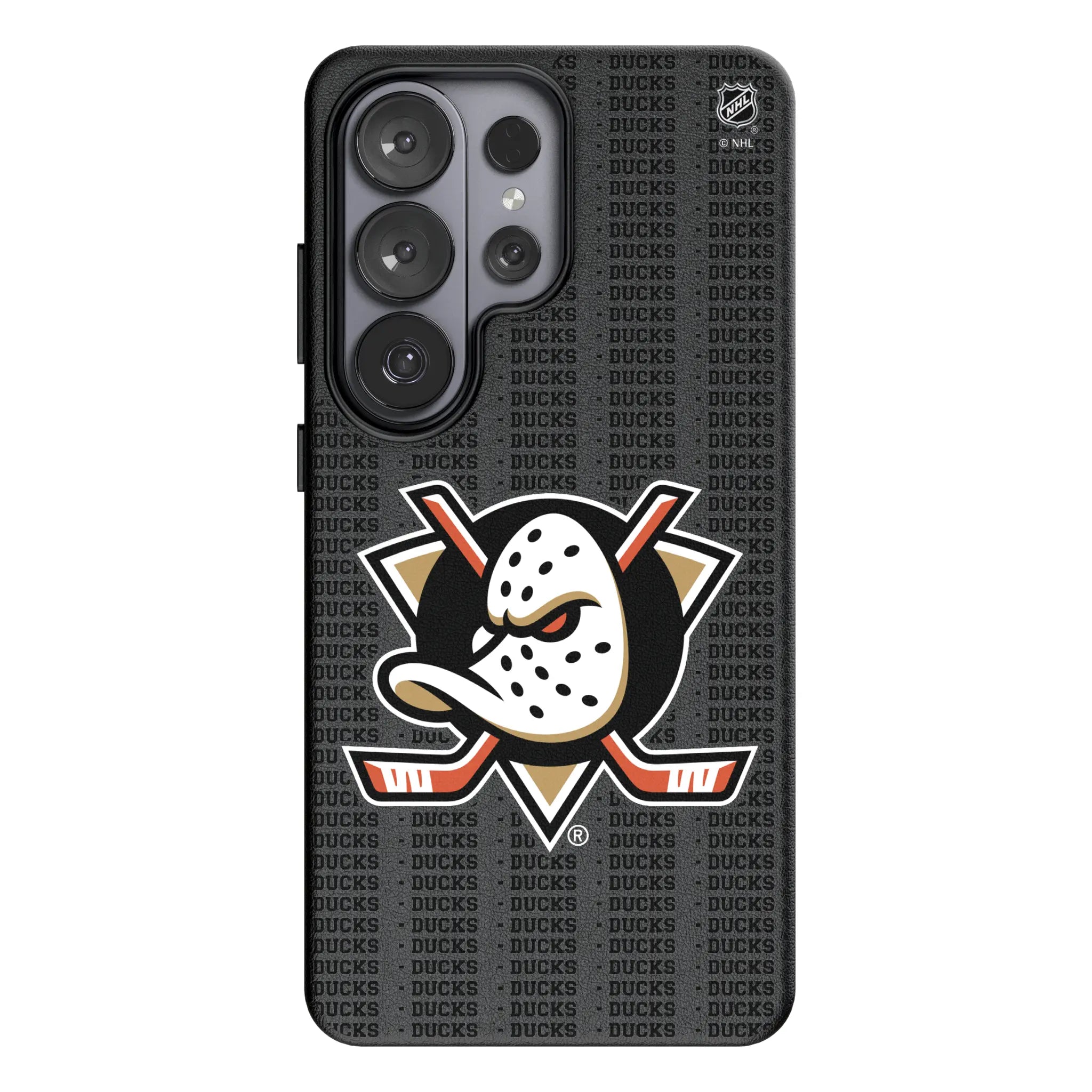 Anaheim Ducks Text Backdrop MagSafe Compatible Phone Case for Samsung Galaxy