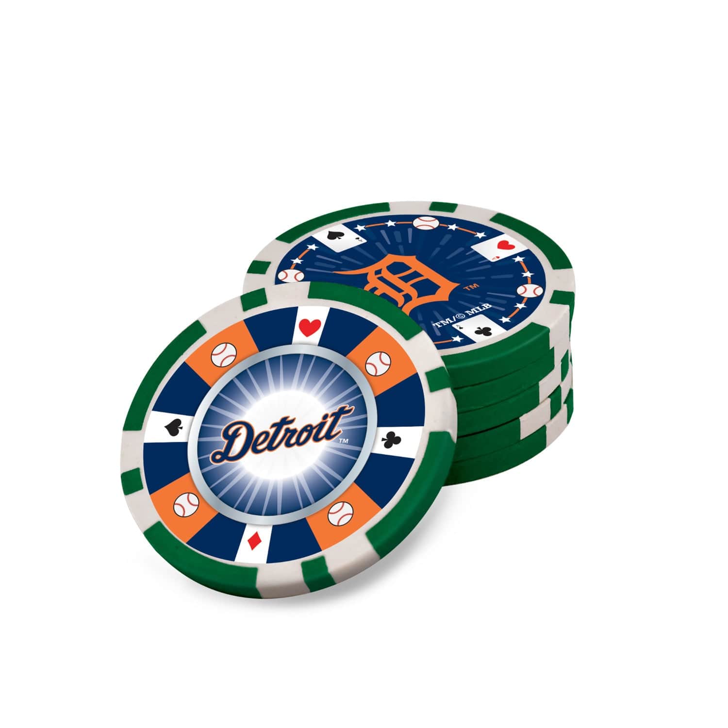Detroit Tigers 300 Piece Poker Set - Perfect for Fans and Game Nights!