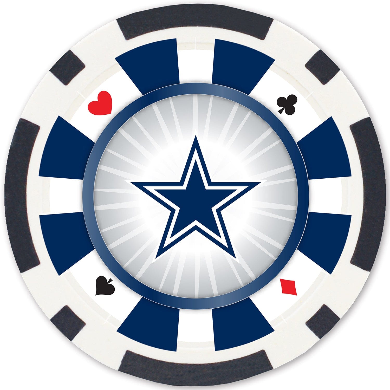 Dallas Cowboys 100-Piece Poker Chip Set