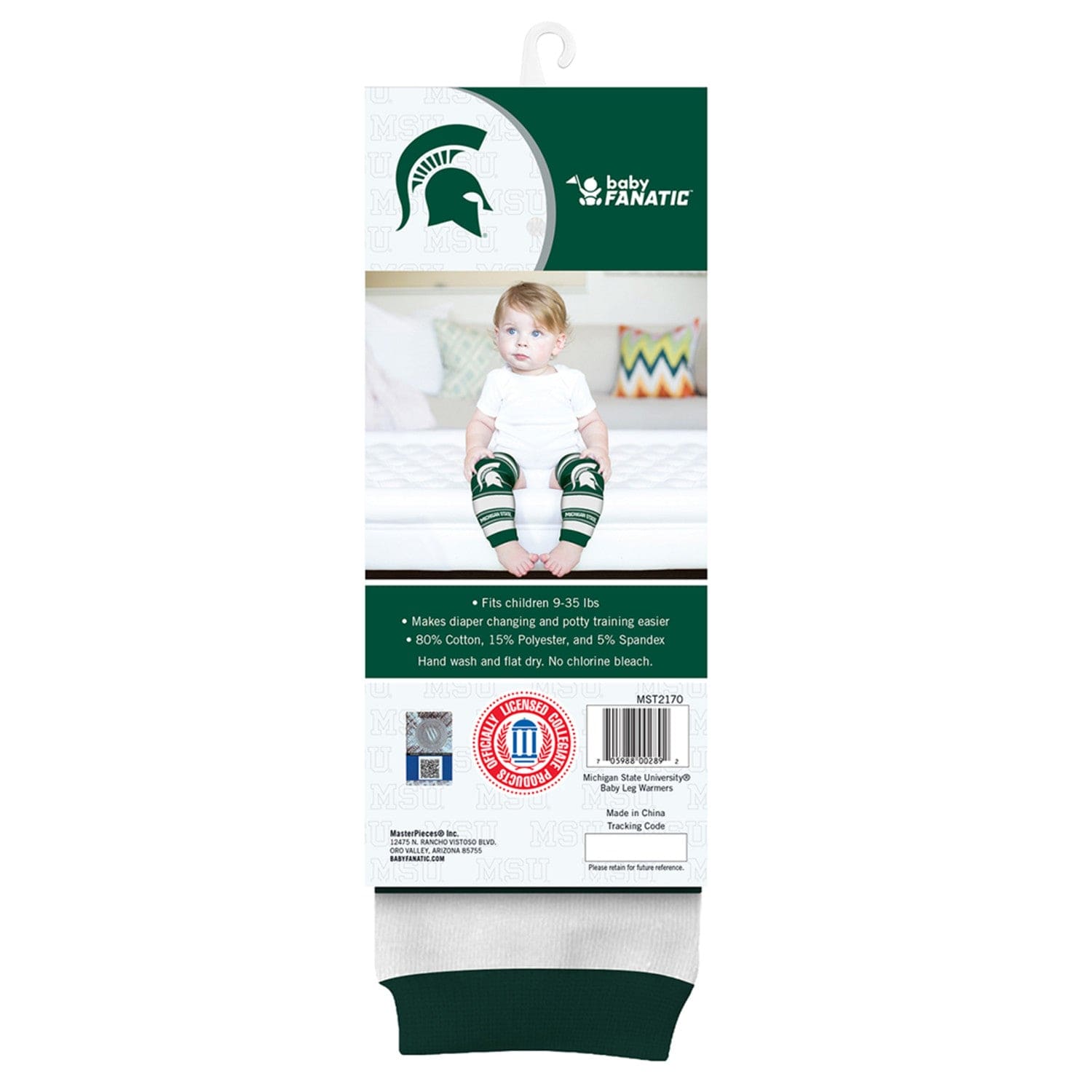 Michigan State Spartans Baby Leg Warmers - Cute and Cozy Team Spirit! - Sports Gifts, Sports Memorabilia, Sports Collectibles, Fan Shop