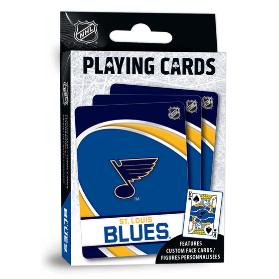 St. Louis Blues Playing Cards - 54 Card Deck - 757 Sports Collectibles