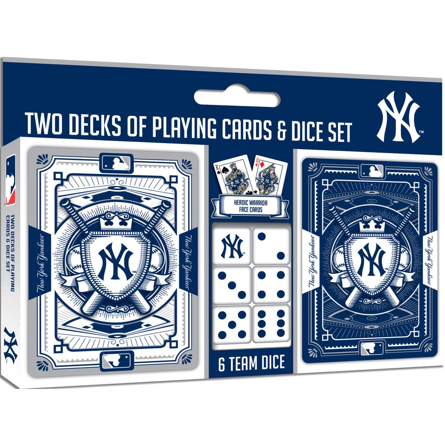 New York Yankees 2-Pack Playing Cards and Dice Set - Sports Gifts, Sports Memorabilia, Sports Collectibles, Fan Shop