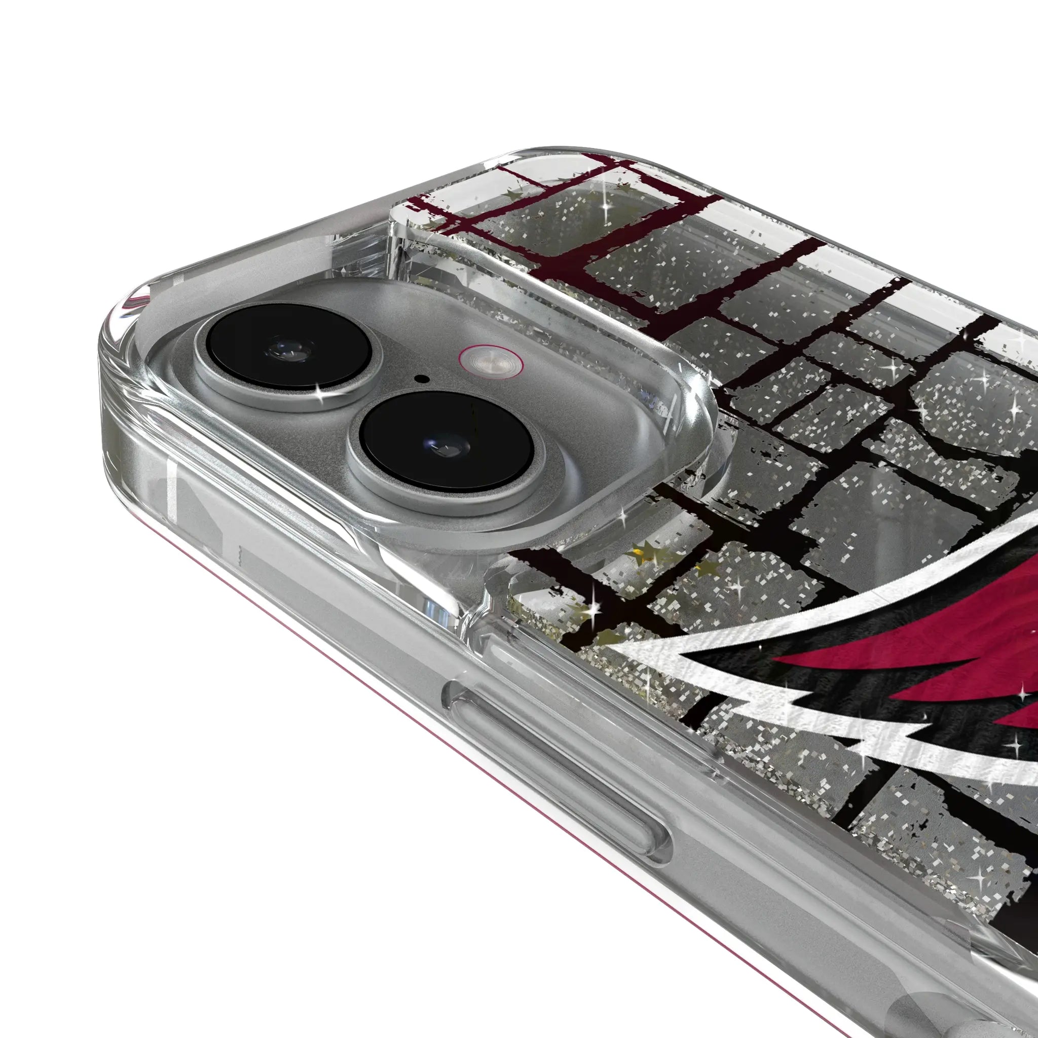 Arizona Cardinals Brick Glitter Phone Case for Apple iPhone