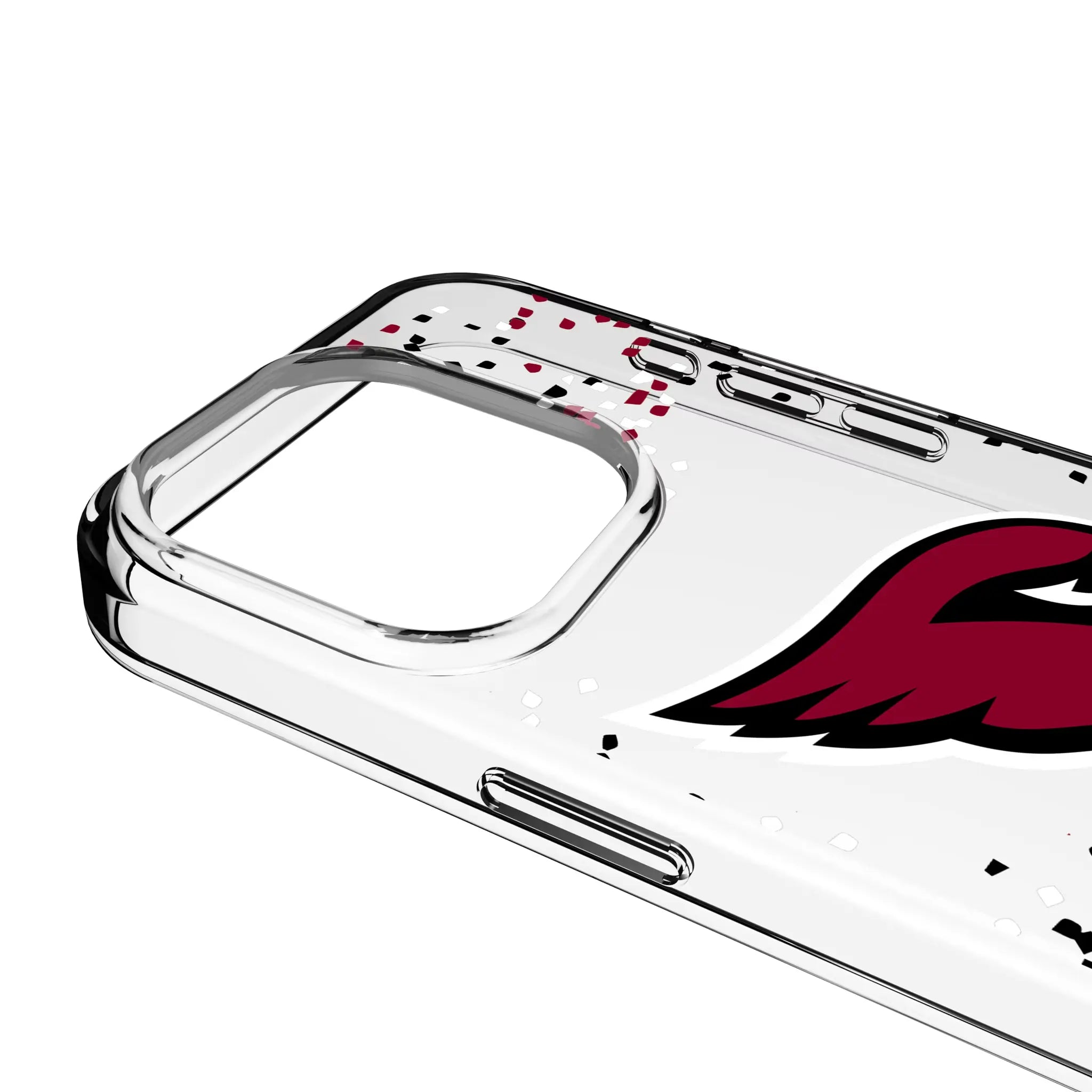 Arizona Cardinals Confetti Clear Phone Case for Apple iPhone