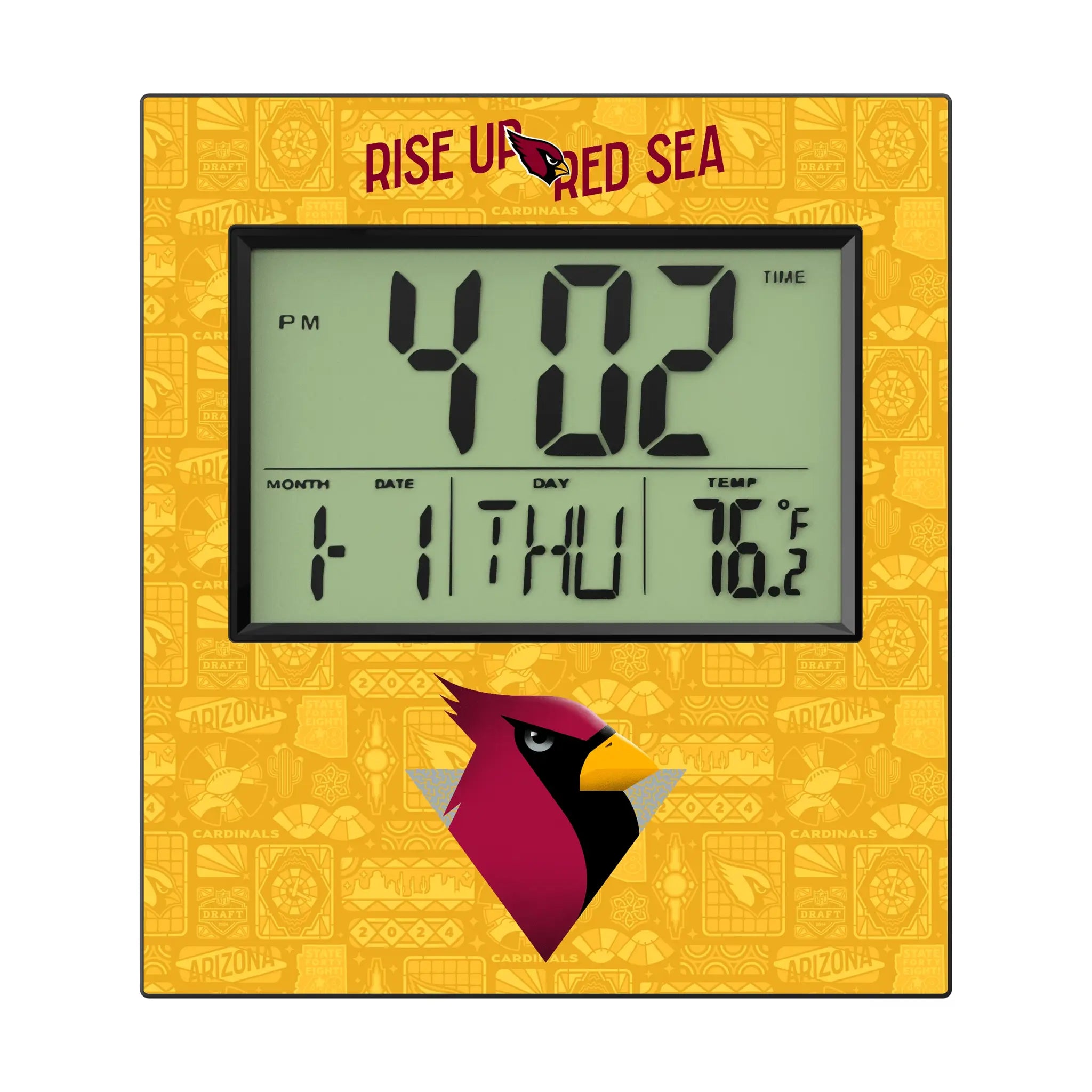Arizona Cardinals 2024 Edition Wall Clock