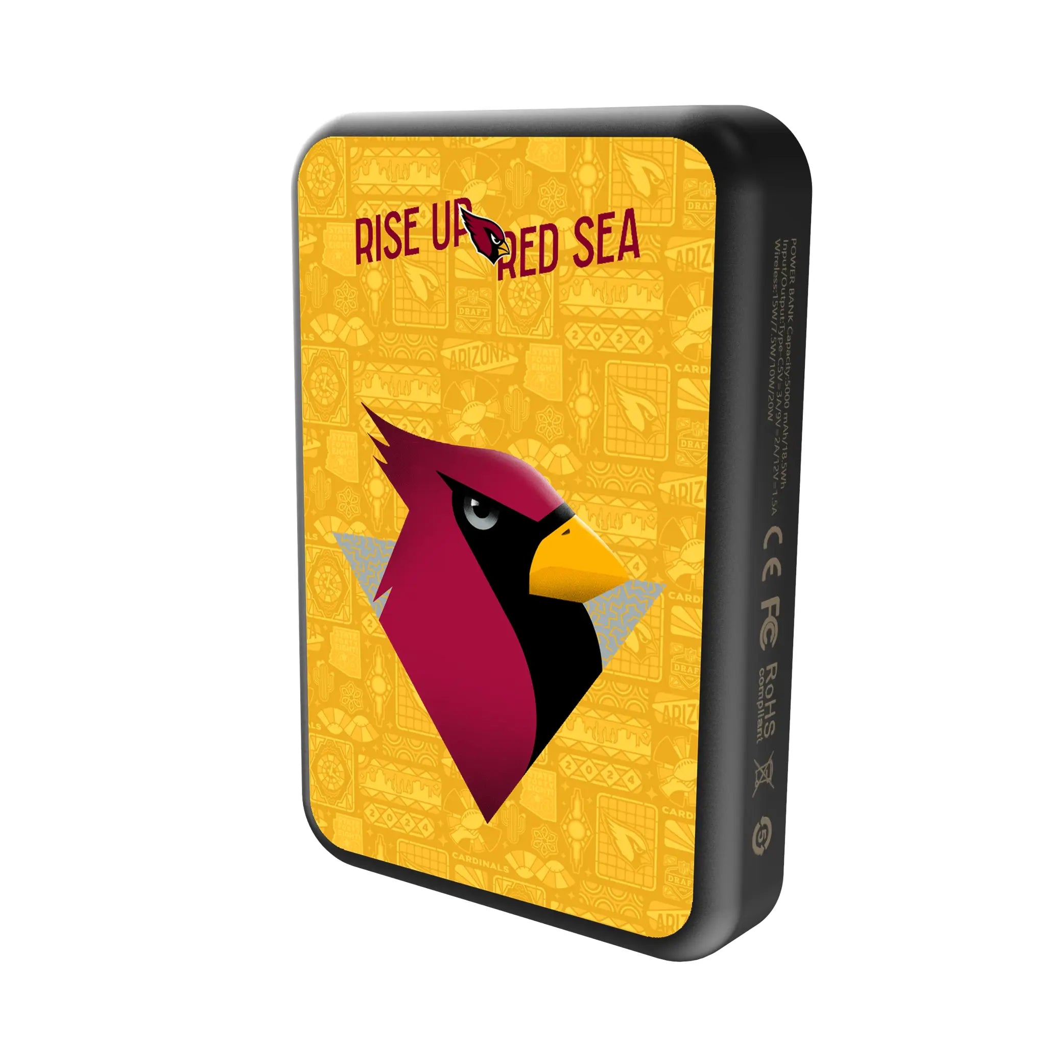 Arizona Cardinals 2024 Illustrated Limited Edition Wireless Mag Power Bank