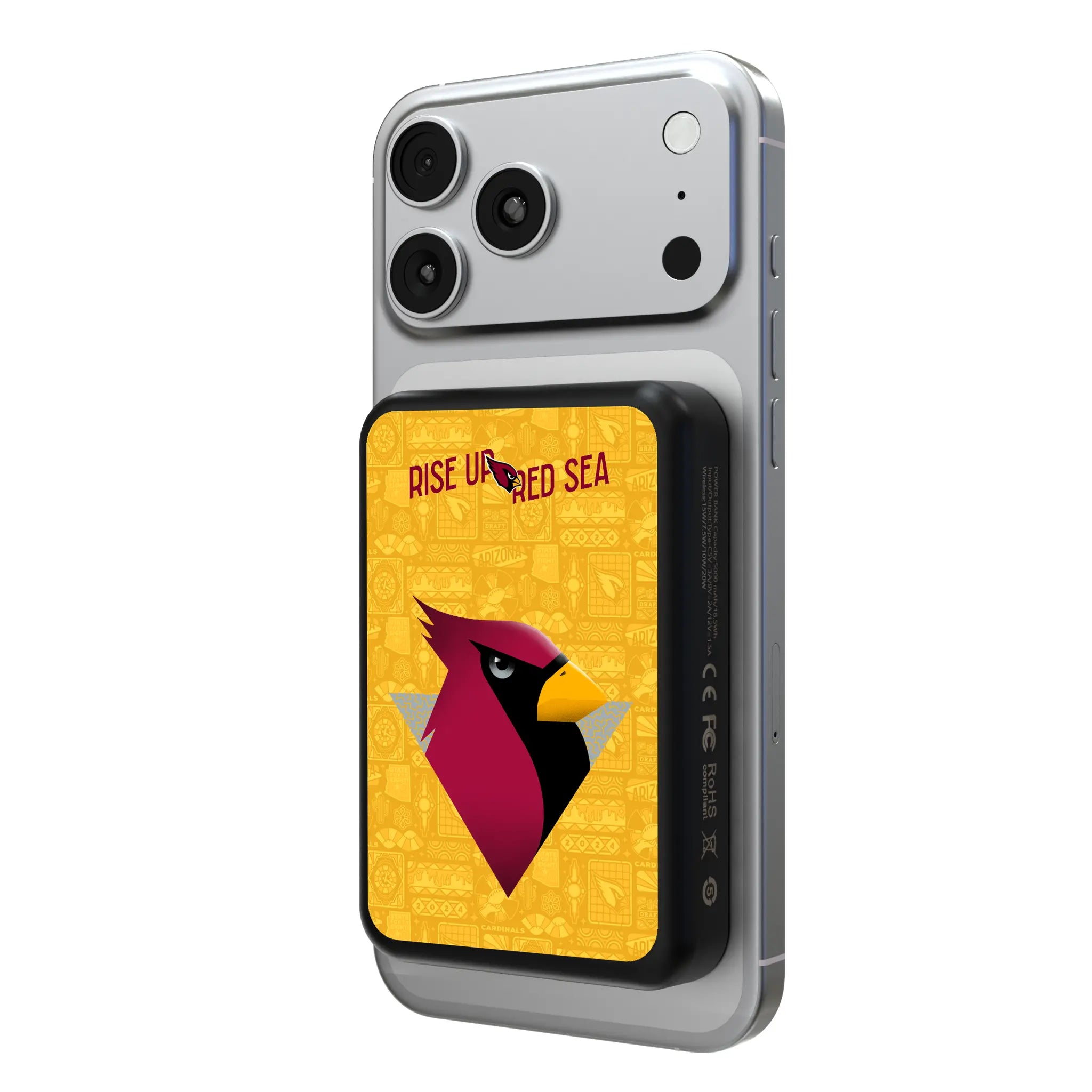 Arizona Cardinals 2024 Illustrated Limited Edition Wireless Mag Power Bank
