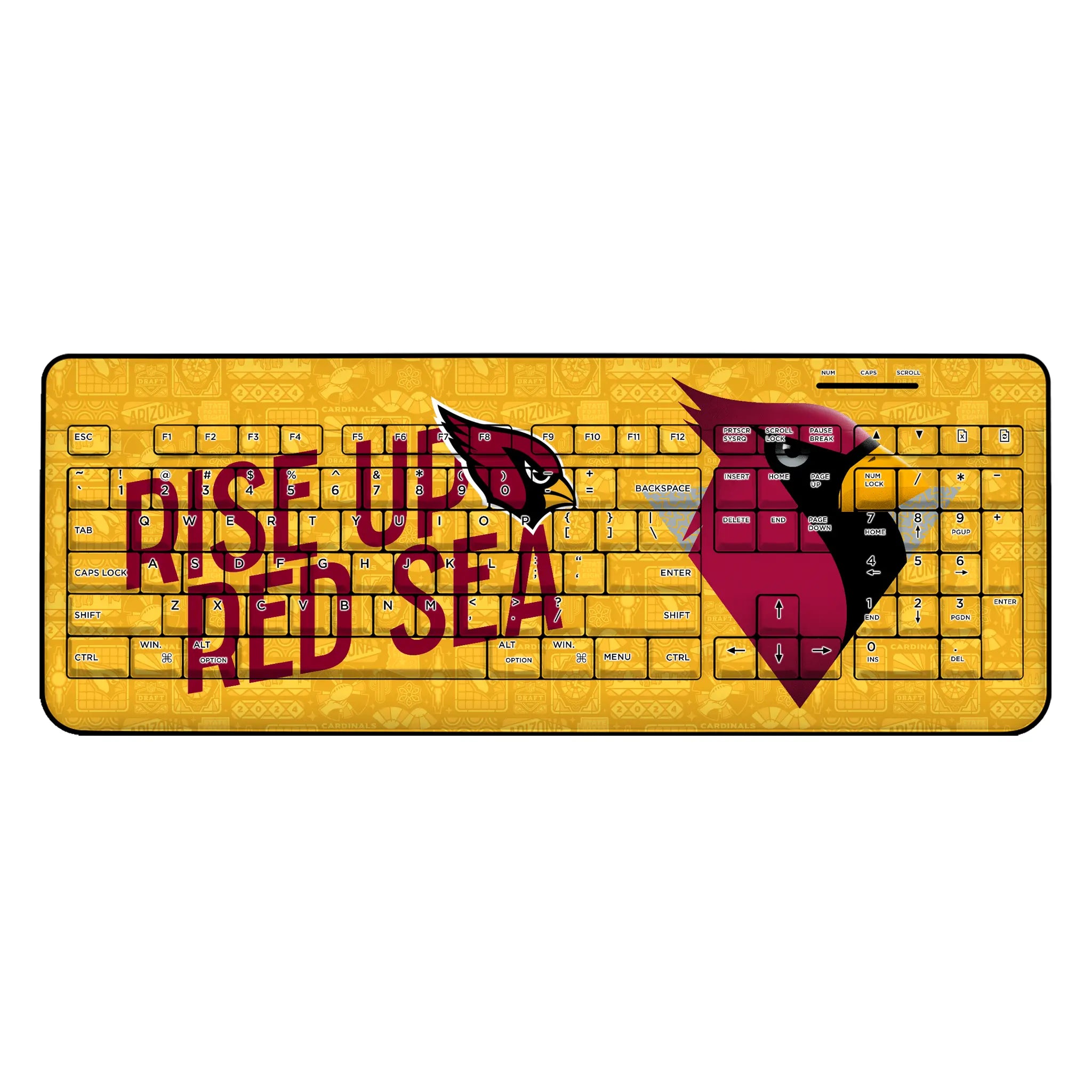 Arizona Cardinals 2024 Illustrated Limited Edition Wireless USB Keyboard