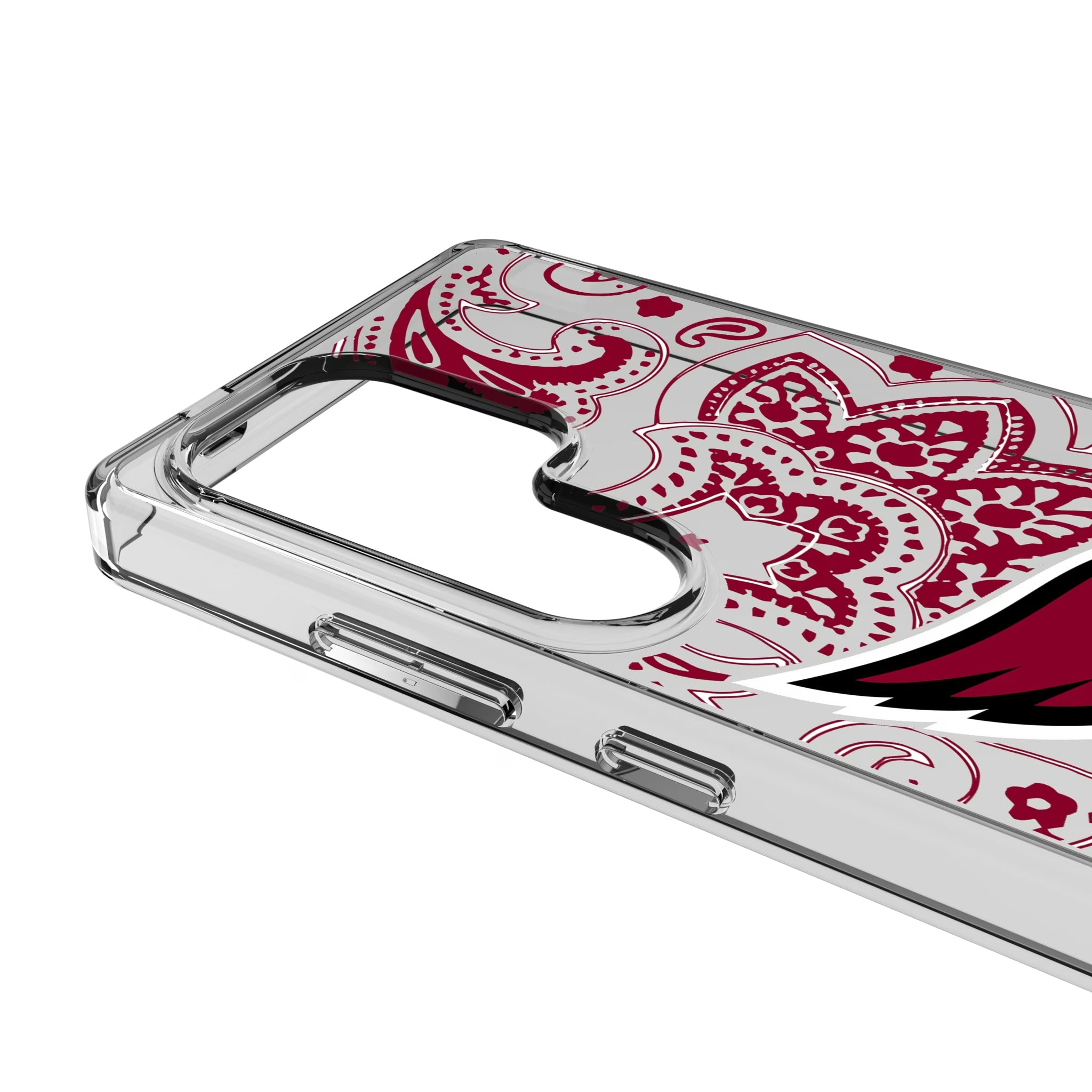 Arizona Cardinals Paisley Clear Phone Case for Samsung Galaxy