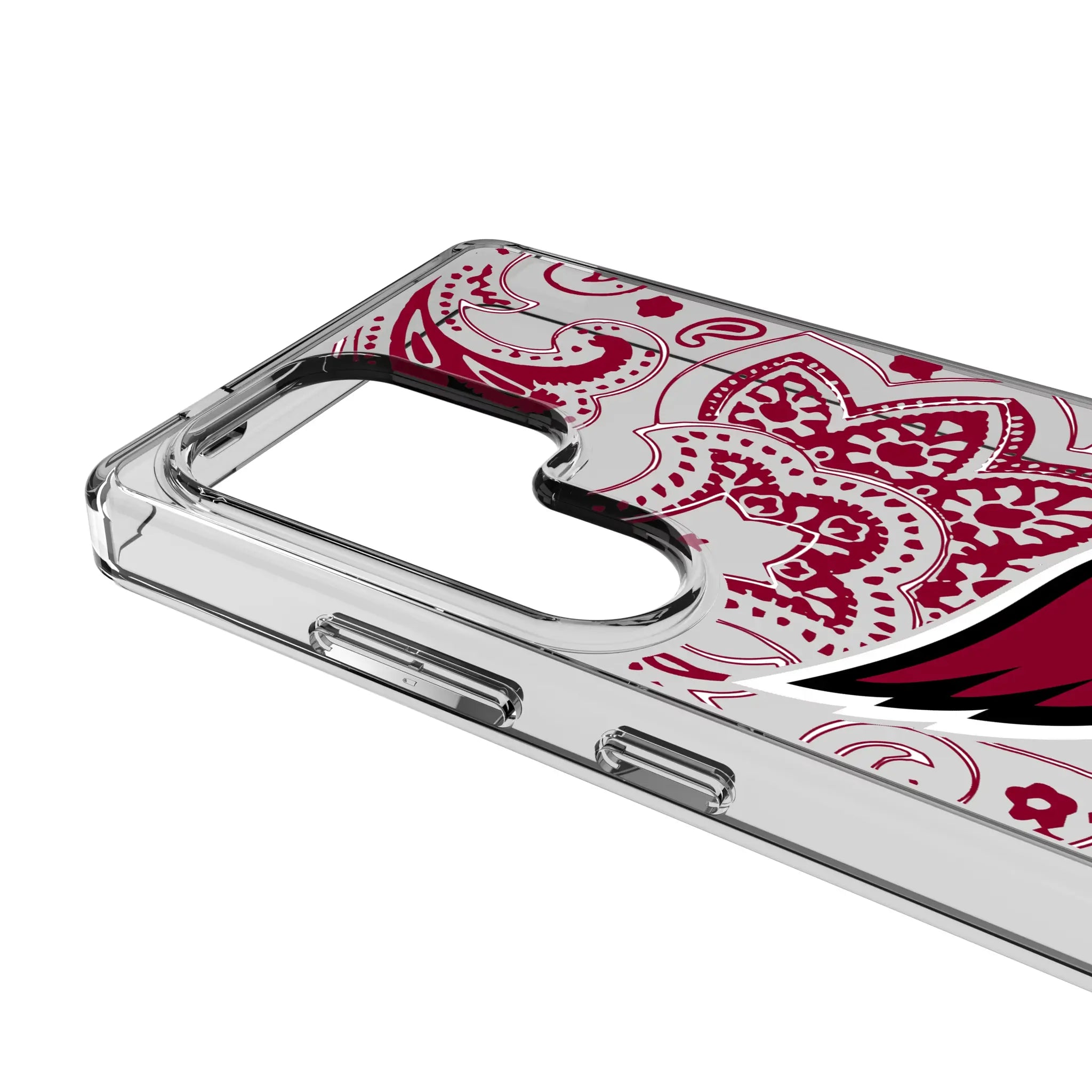 Arizona Cardinals Paisley Clear Phone Case for Samsung Galaxy