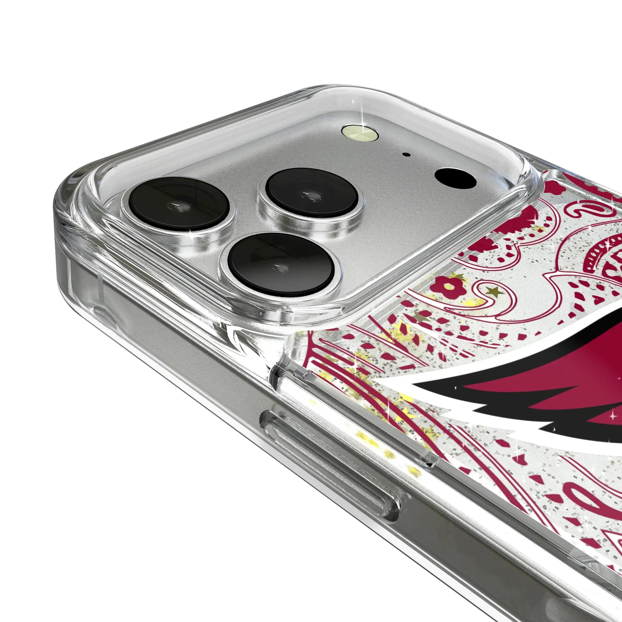 Arizona Cardinals Paisley Glitter Phone Case