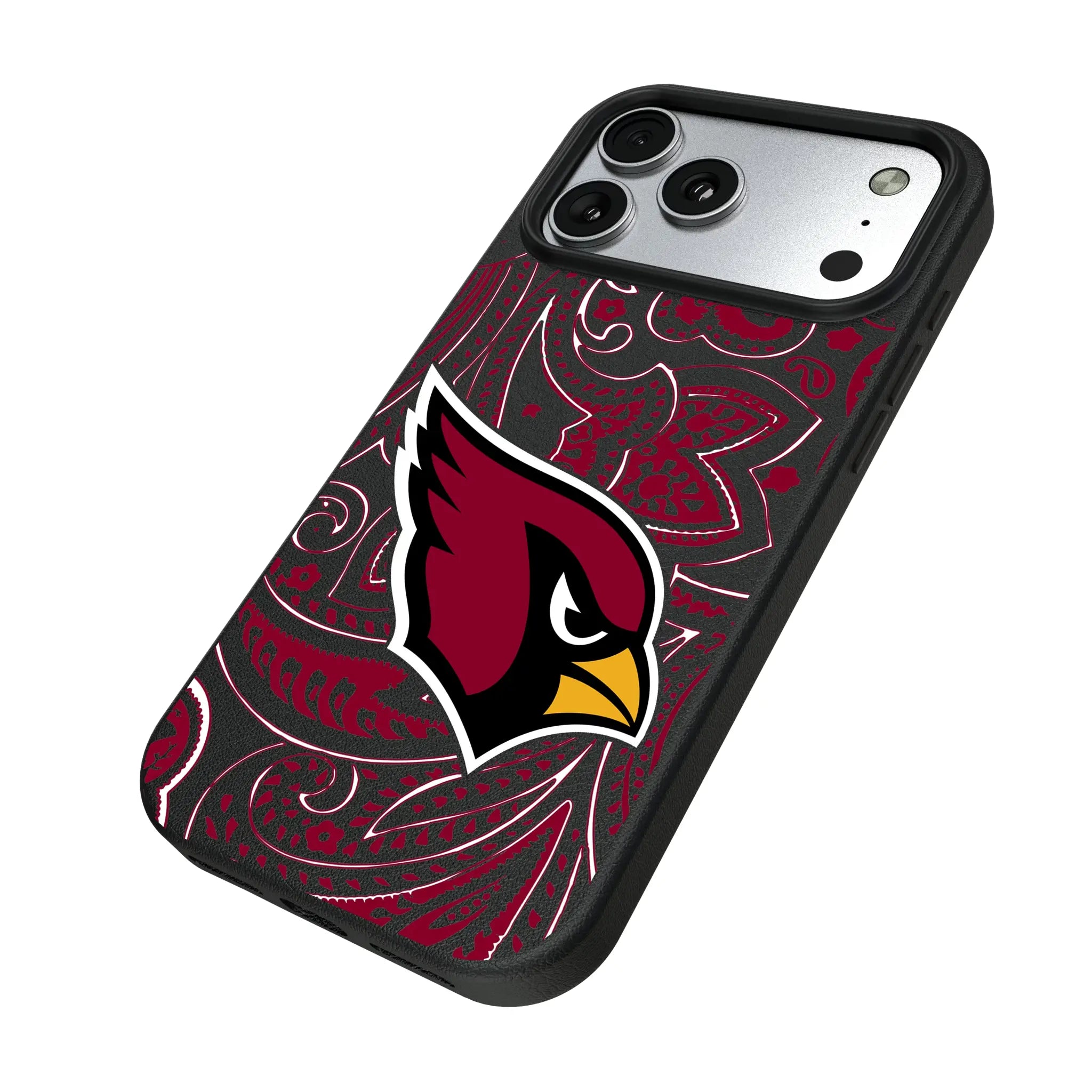 Arizona Cardinals Paisley MagSafe Compatible Phone Case for Apple iPhone