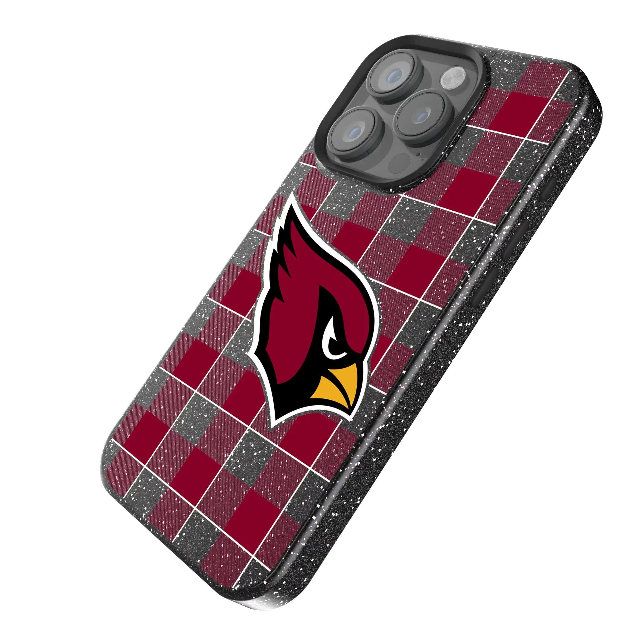 Arizona Cardinals Plaid Bling Phone Case