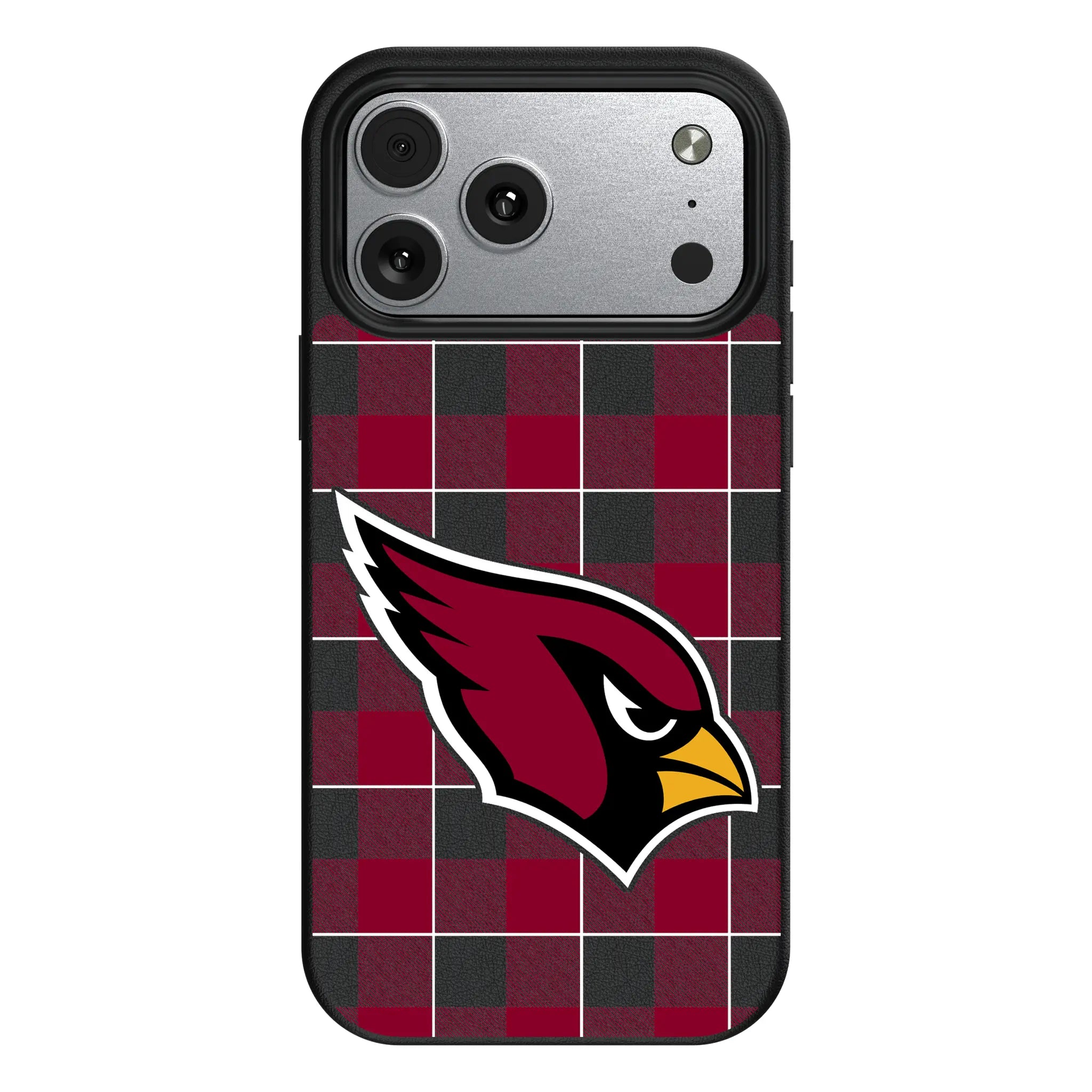 Arizona Cardinals Plaid MagSafe Compatible Phone Case for Apple iPhone