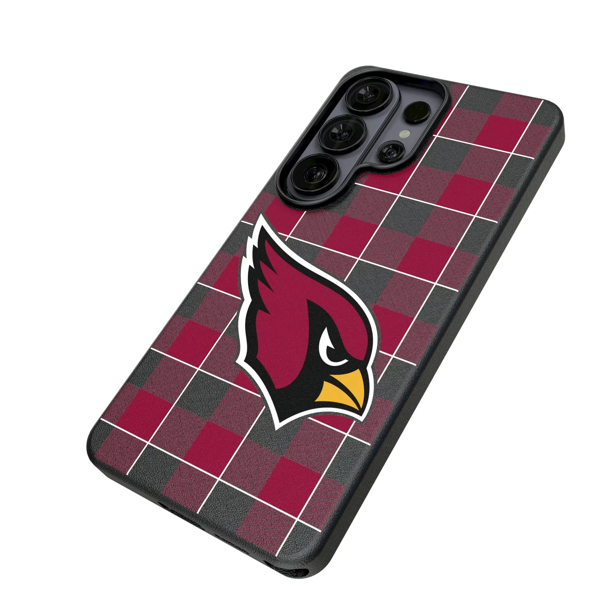 Arizona Cardinals Plaid MagSafe Compatible Phone Case for Samsung Galaxy