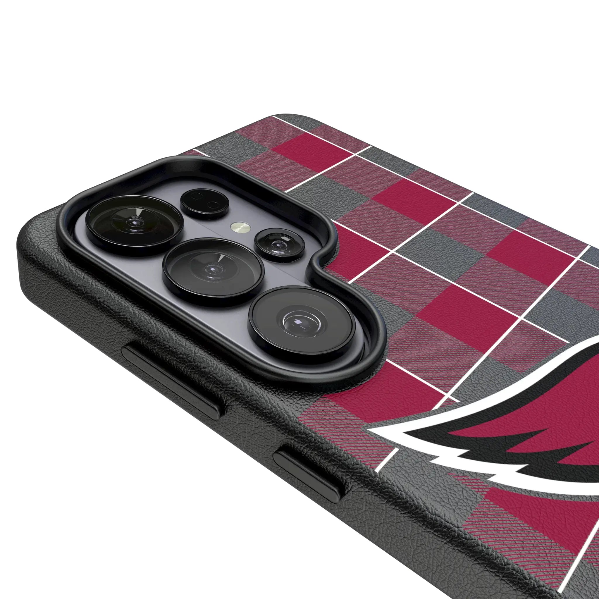 Arizona Cardinals Plaid MagSafe Compatible Phone Case for Samsung Galaxy